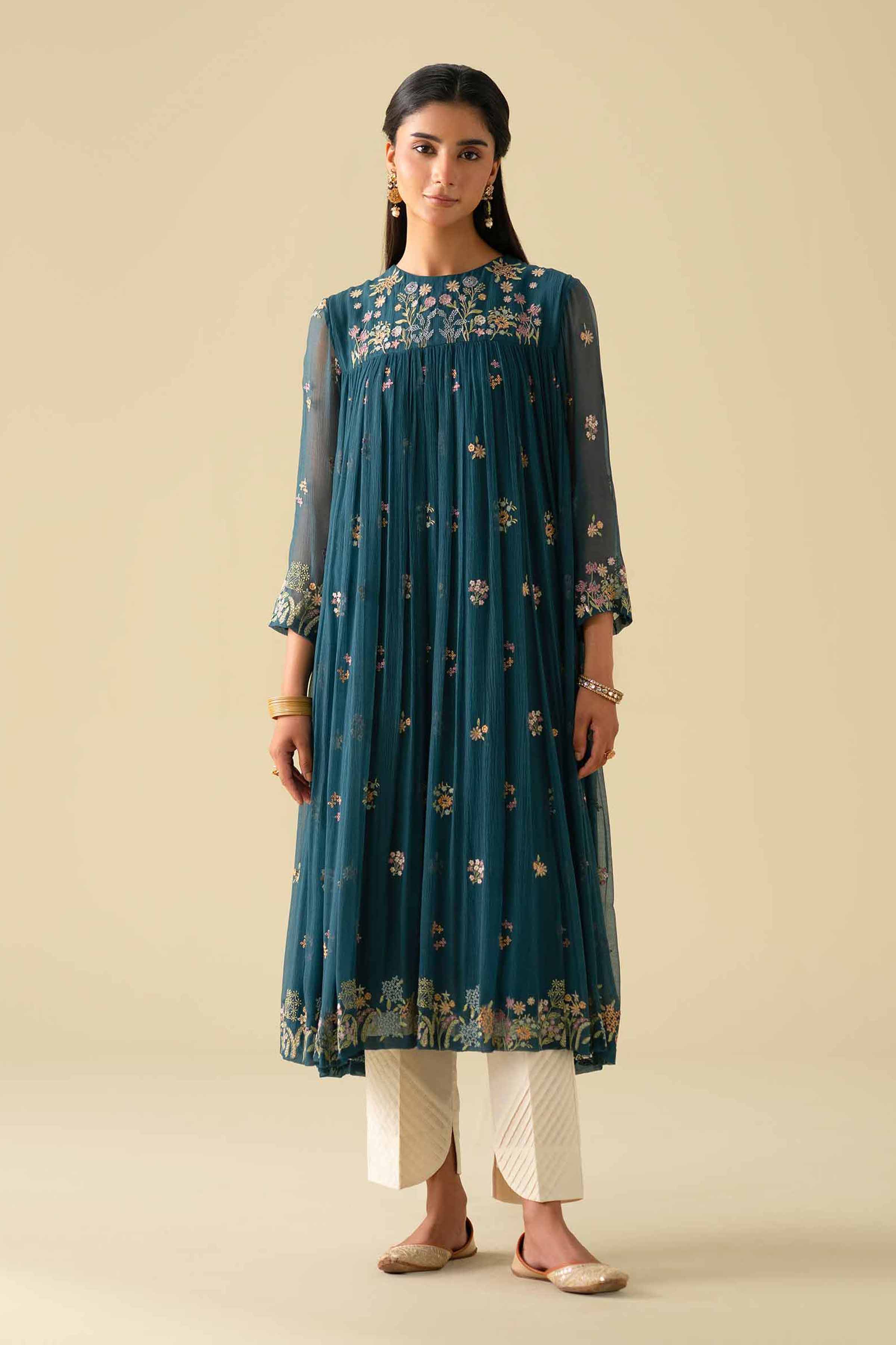 Embroidered Dress - KFE26-05 for Women - Pret Collection | Nishat | Shop Online
