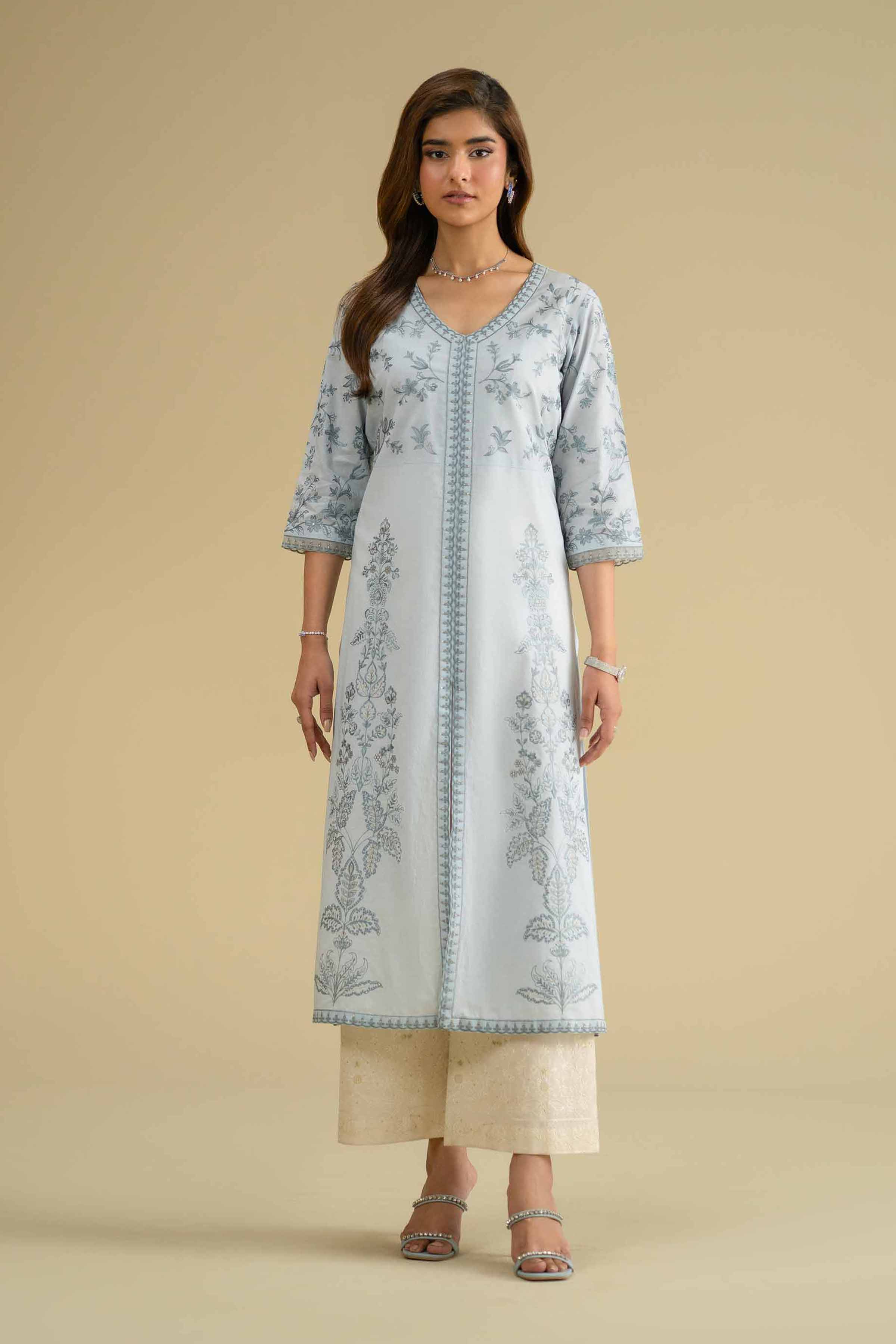 Embroidered Shirt - KFE26-08 for Women - Pret Collection | Nishat | Shop Online