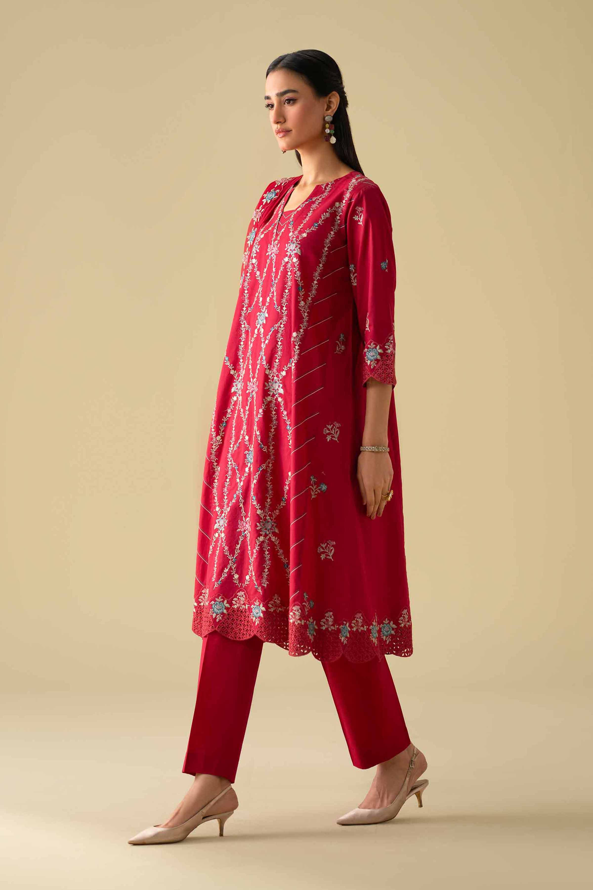 3 Piece - Embroidered Suit - KFE26-100 for Women - Pret Collection | Nishat | Shop Online