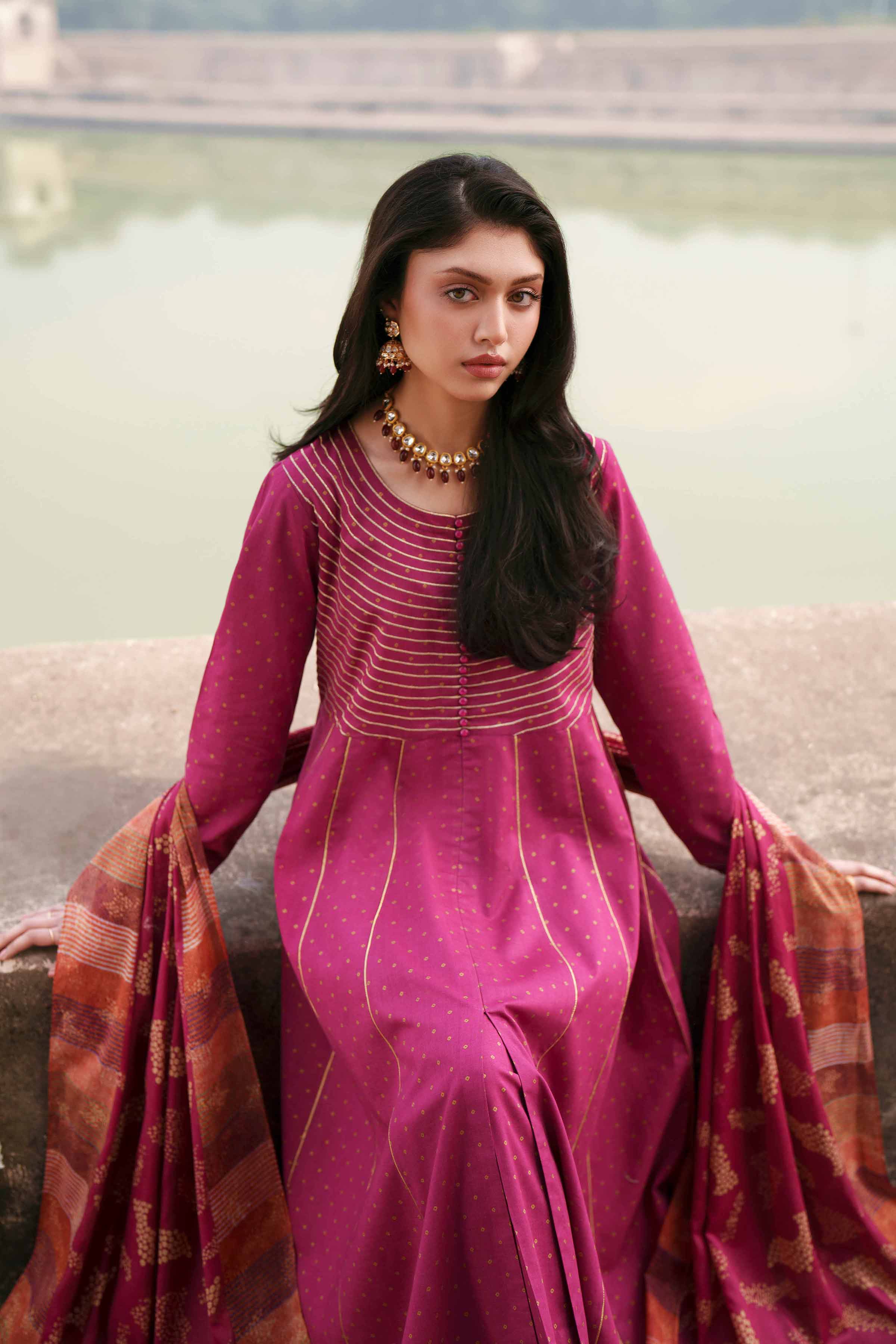 3 Piece - Embroidered Suit - KFE26-113