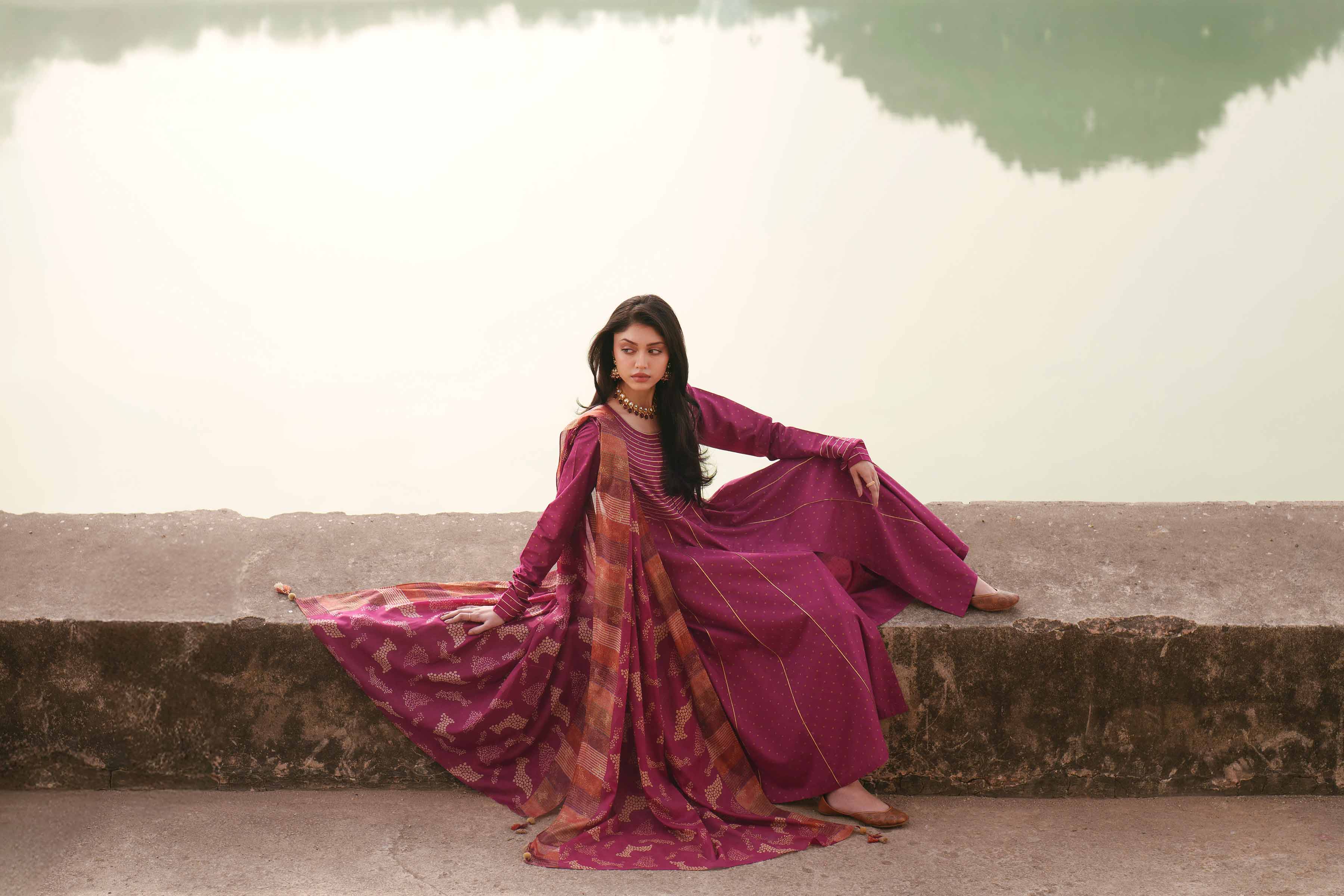 3 Piece - Embroidered Suit - KFE26-113