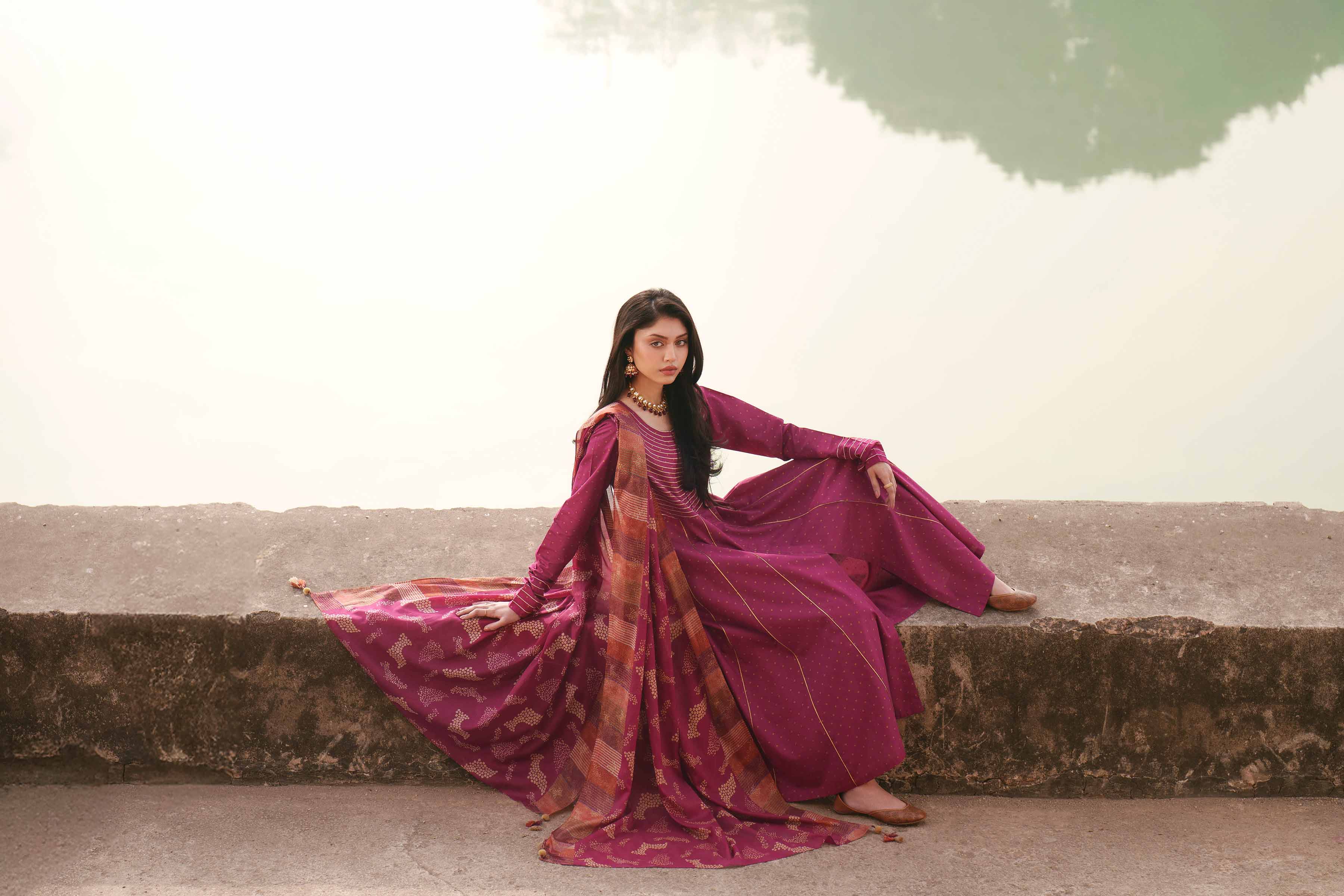 3 Piece - Embroidered Suit - KFE26-113