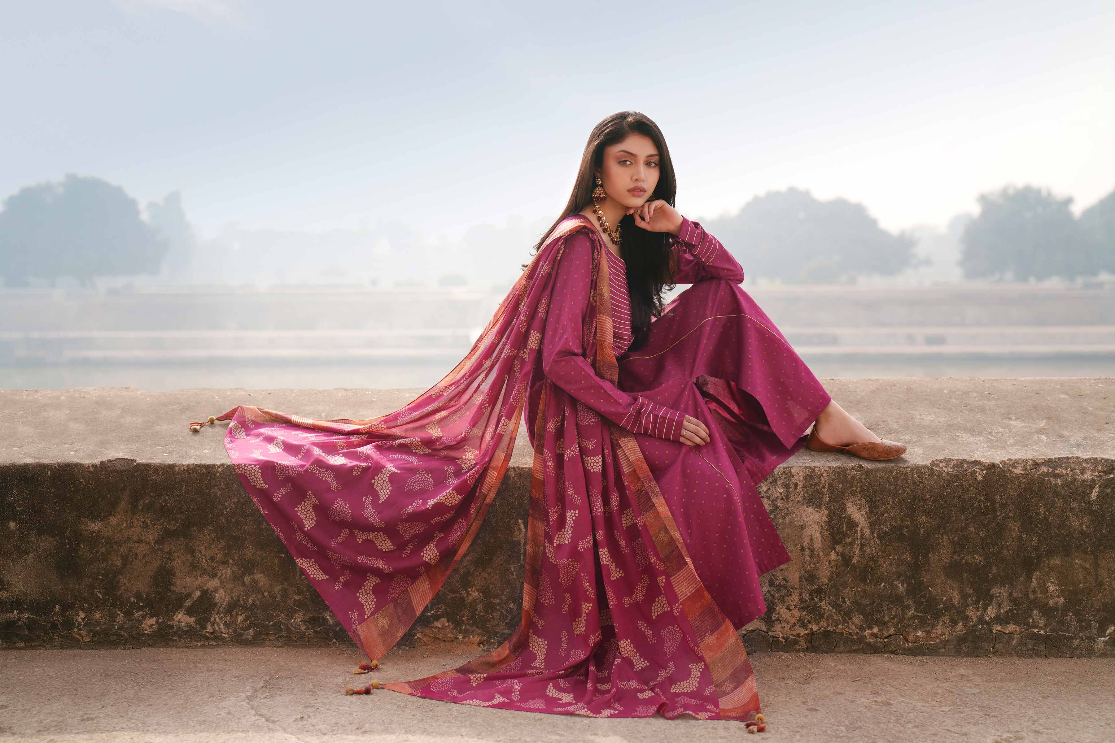 3 Piece - Embroidered Suit - KFE26-113