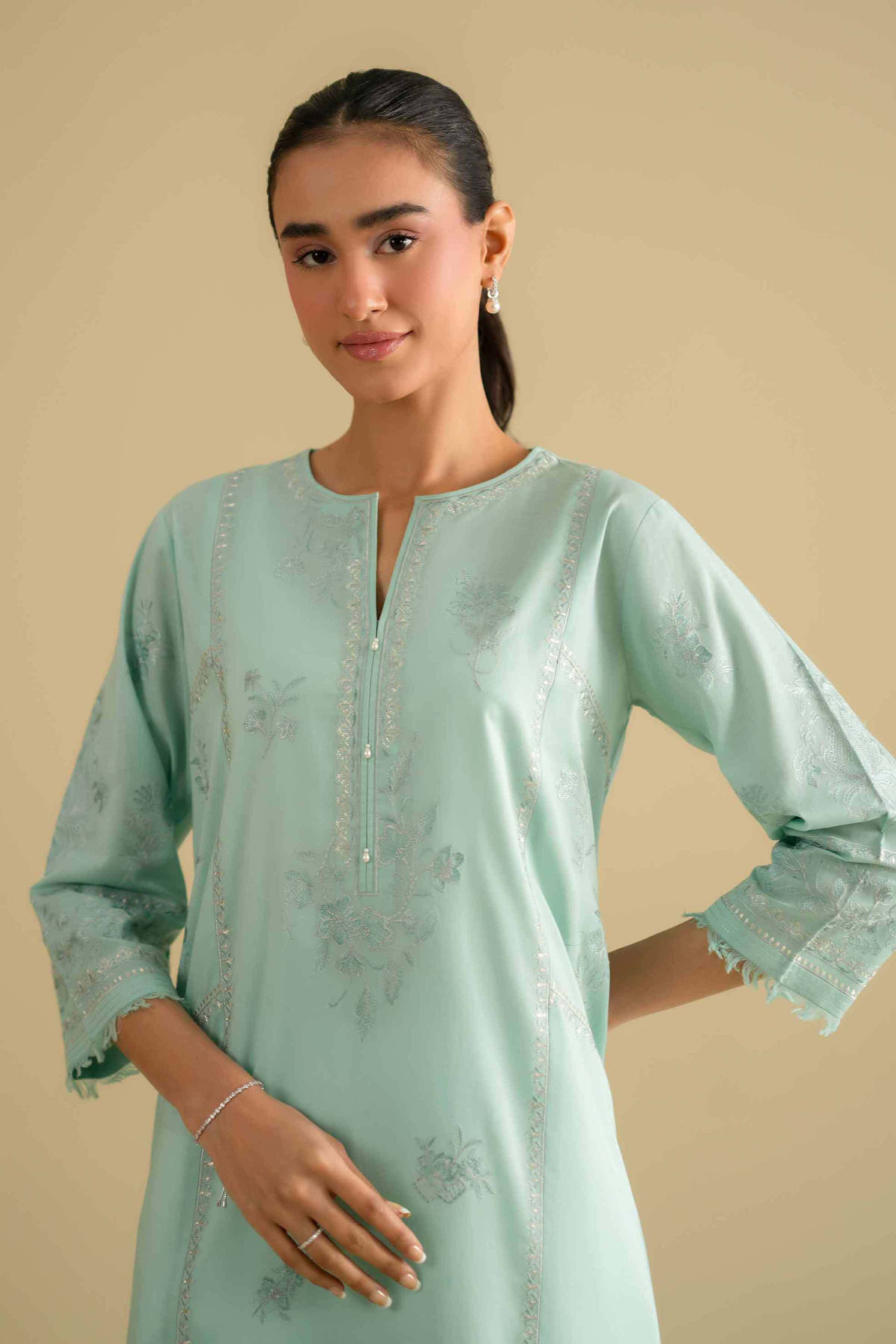 Embroidered Shirt - KFE26-12 for Women - Pret Collection | Nishat | Shop Online