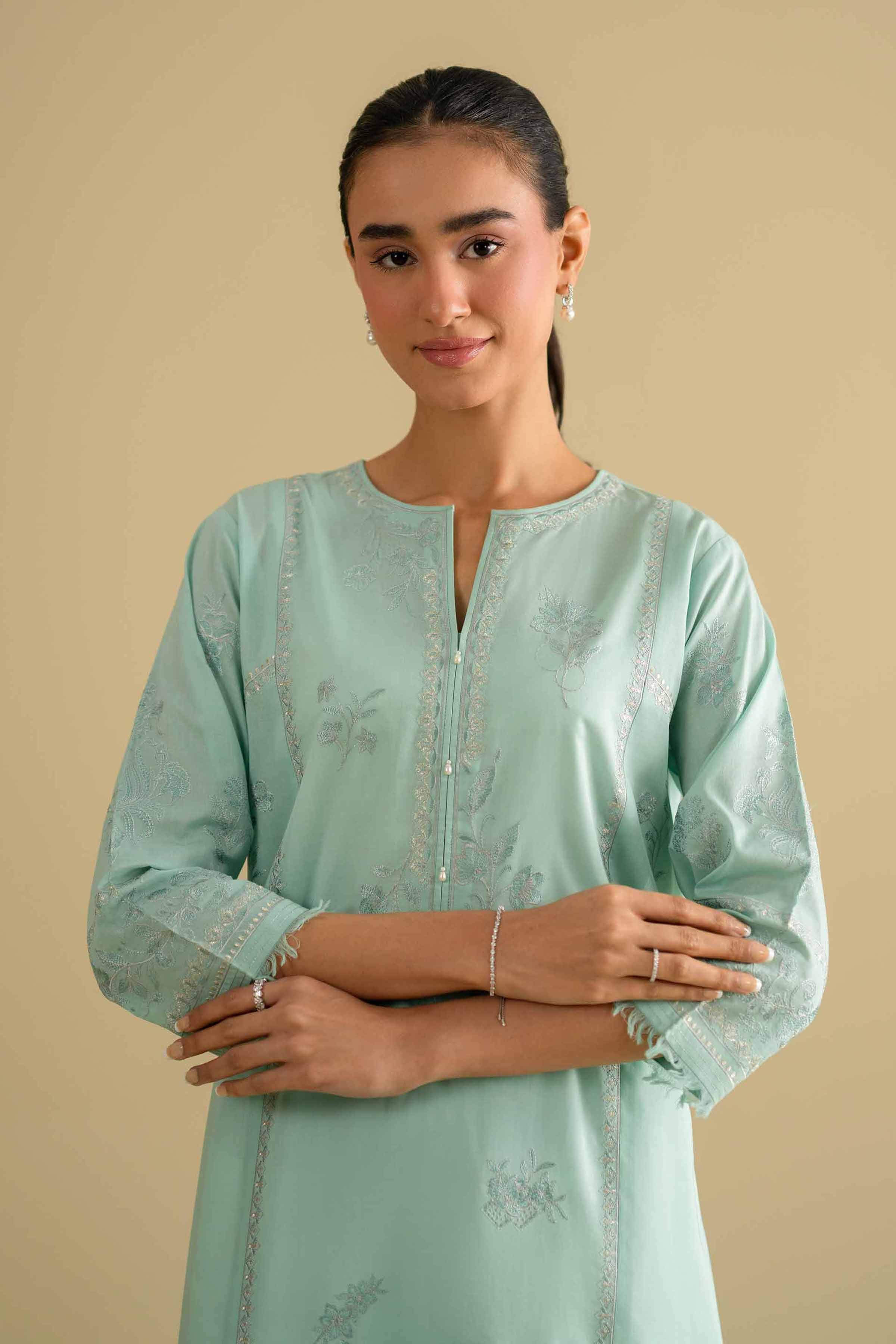 Embroidered Shirt - KFE26-12 for Women - Pret Collection | Nishat | Shop Online