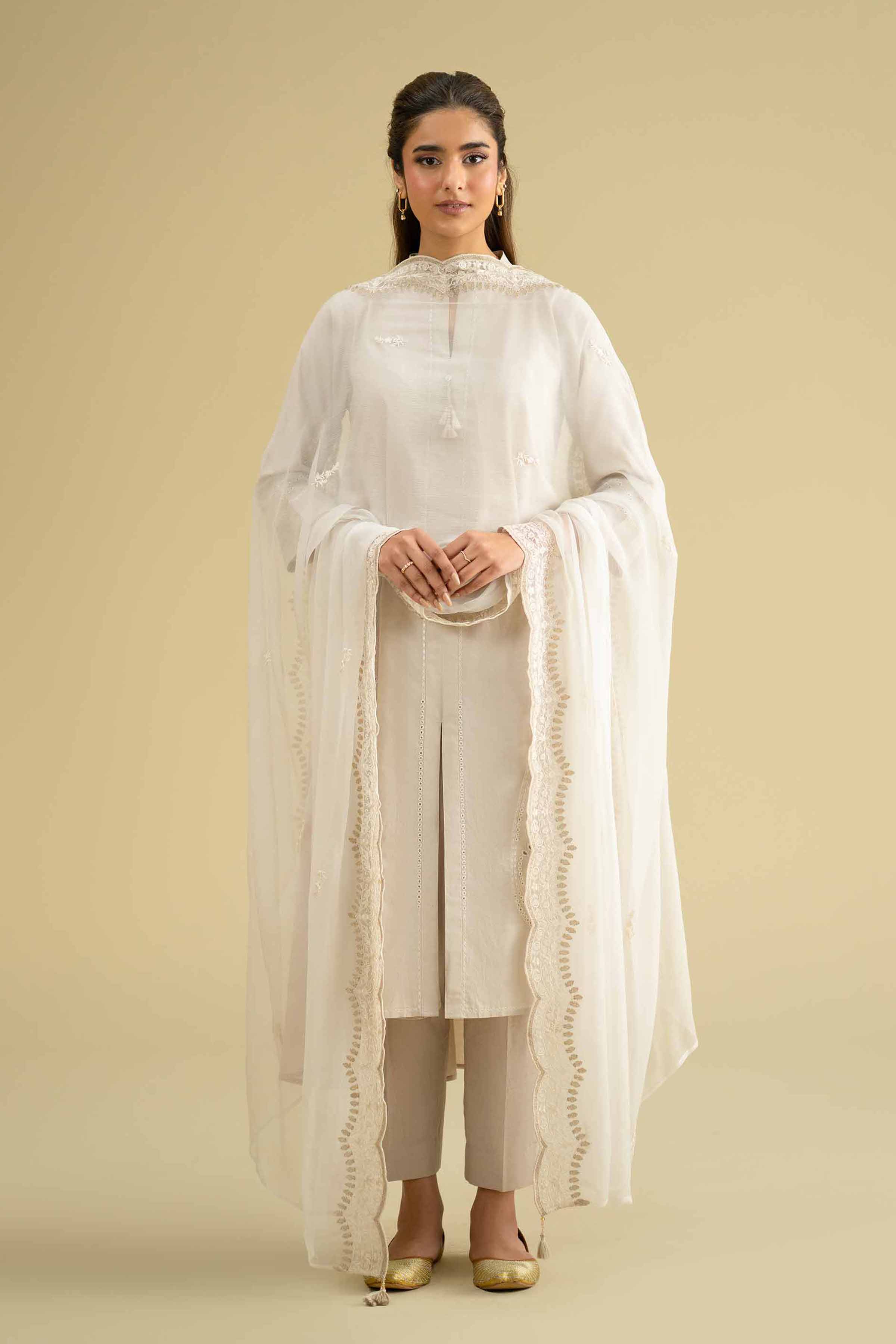 Embroidered Dupatta - KFE26-122 for Women - Pret Collection | Nishat | Shop Online