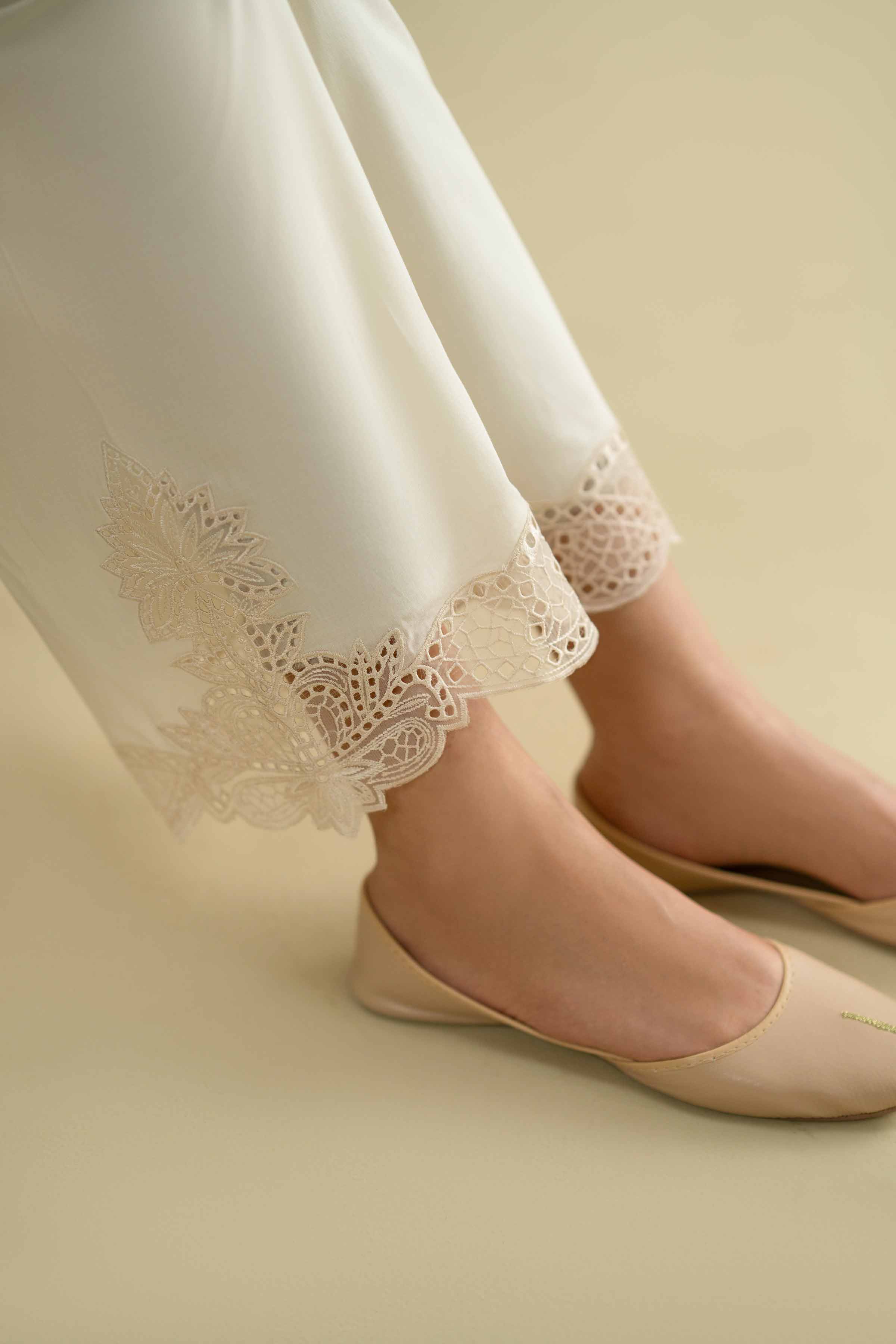 Embroidered Pants - KFE26-129 for Women - Pret Collection | Nishat | Shop Online
