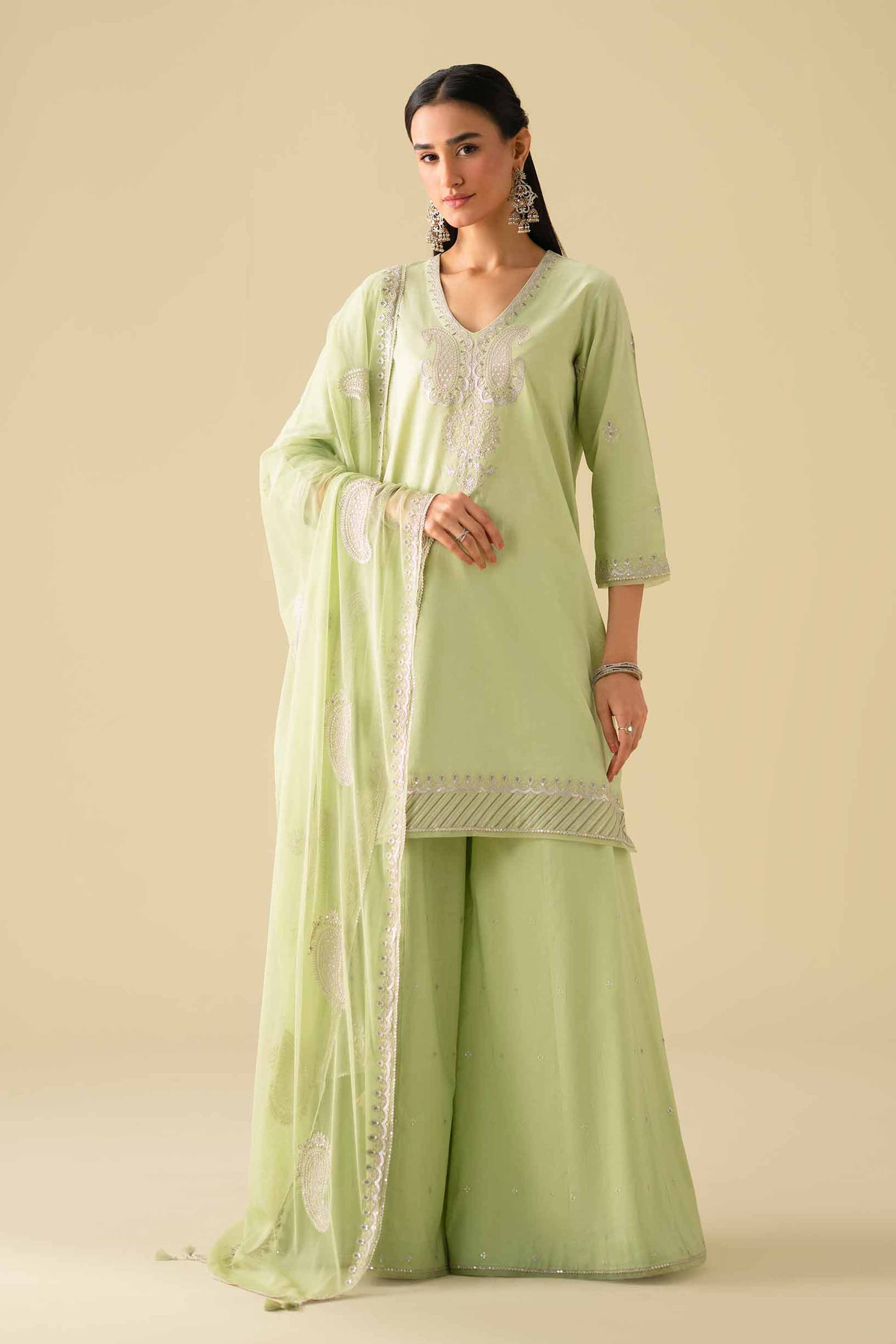 3 Piece - Embroidered Suit - KFE26-132 for Women - Pret Collection | Nishat | Shop Online