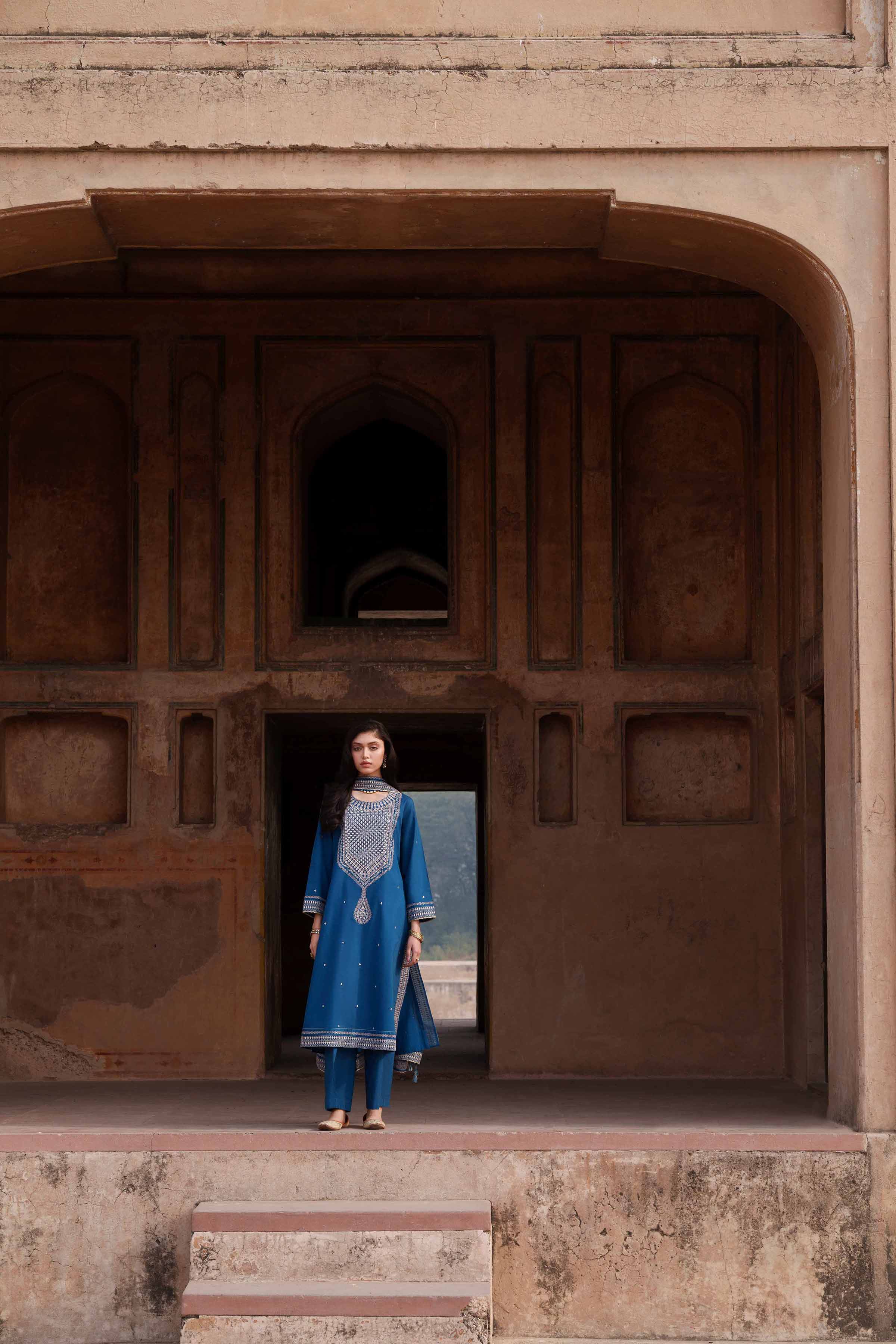 3 Piece - Embroidered Suit - KFE26-133 for Women - Pret Collection | Nishat | Shop Online