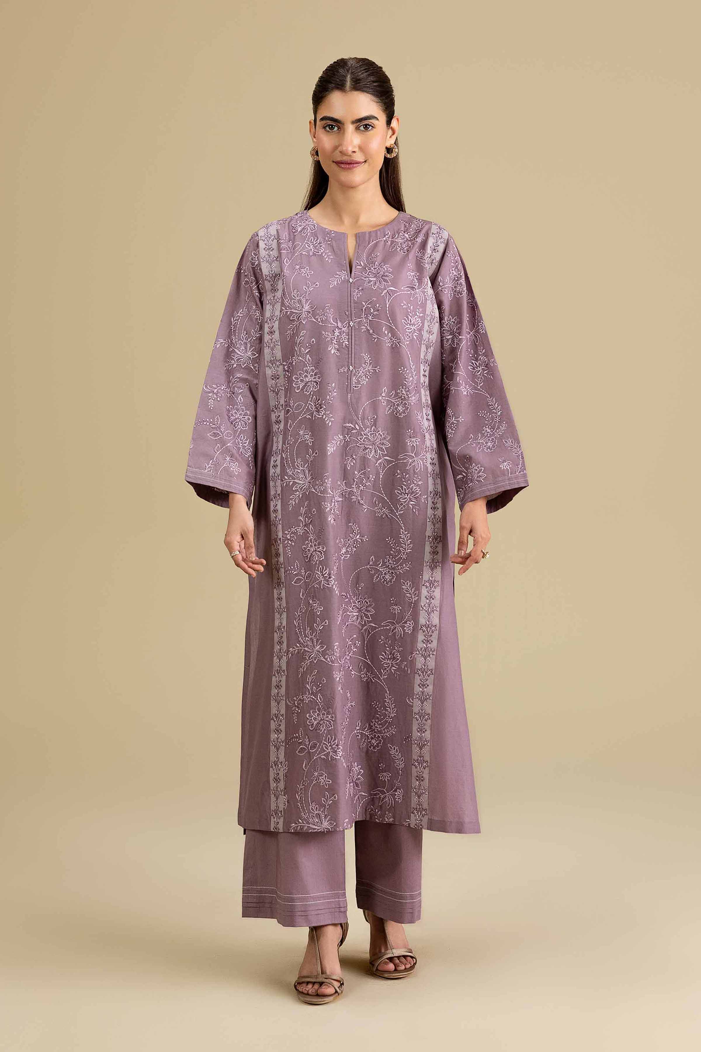 2 Piece - Embroidered Suit - KFE26-159
