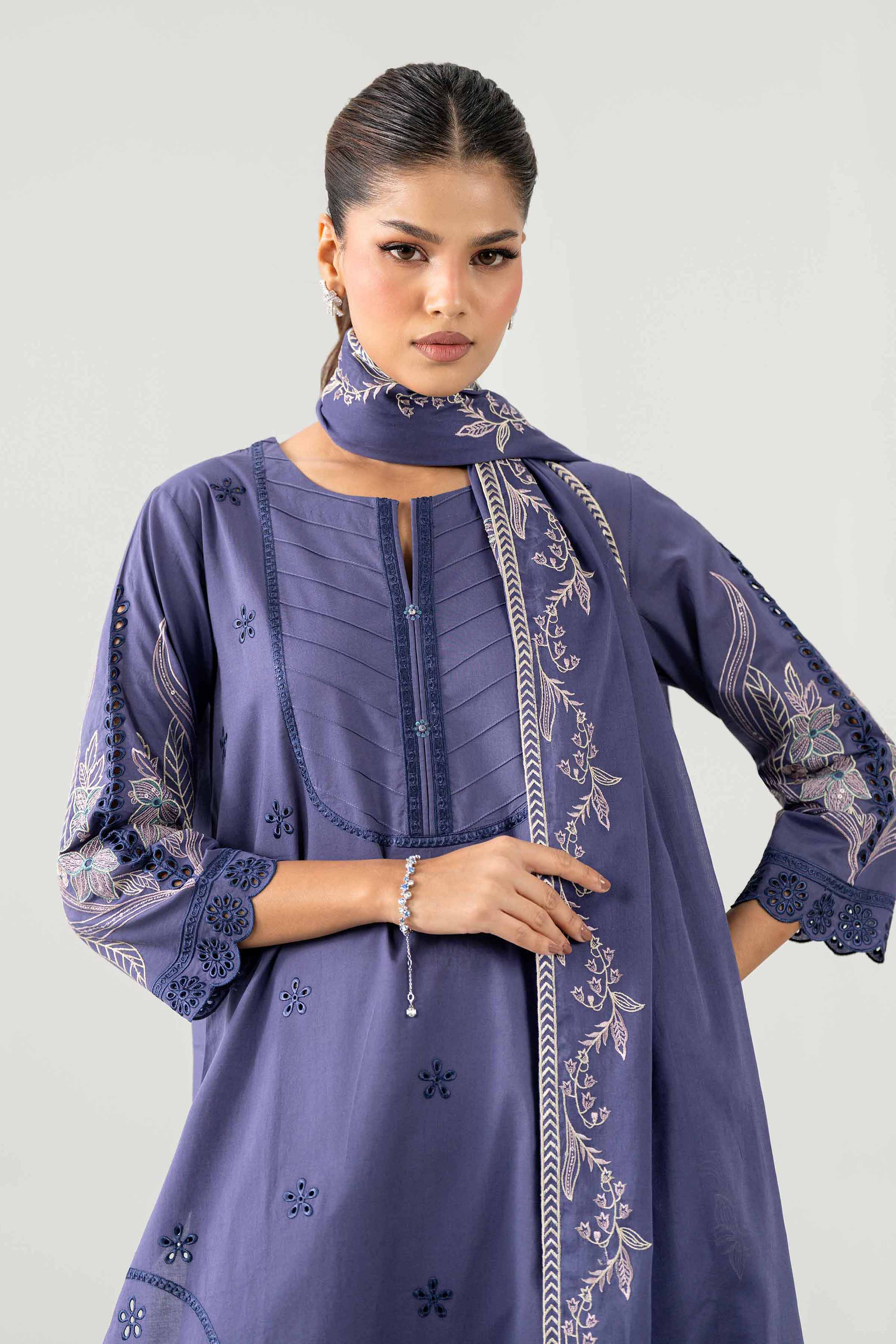 3 Piece - Embroidered Suit - KFE26-186