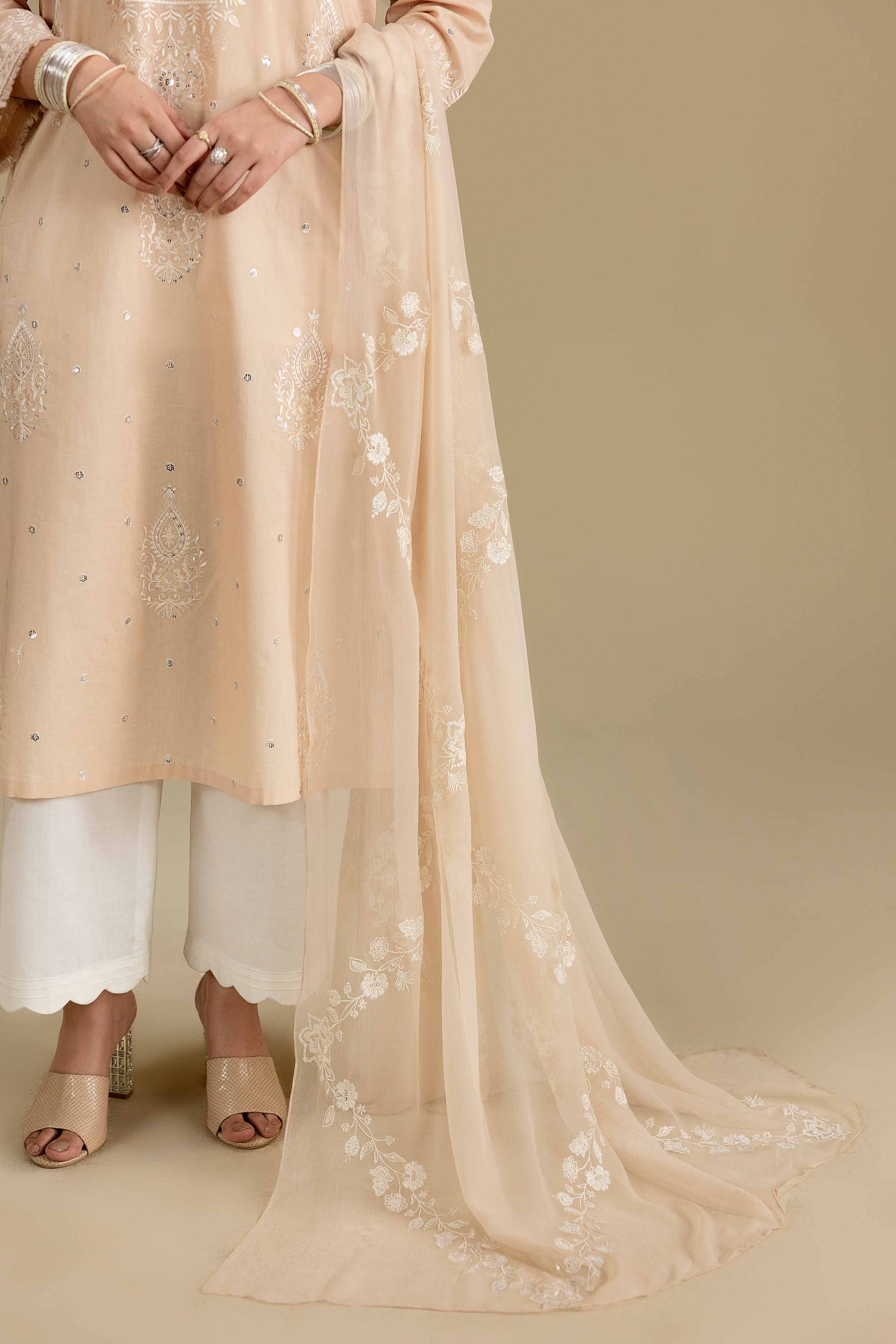 Embroidered Dupatta - KFE26-191