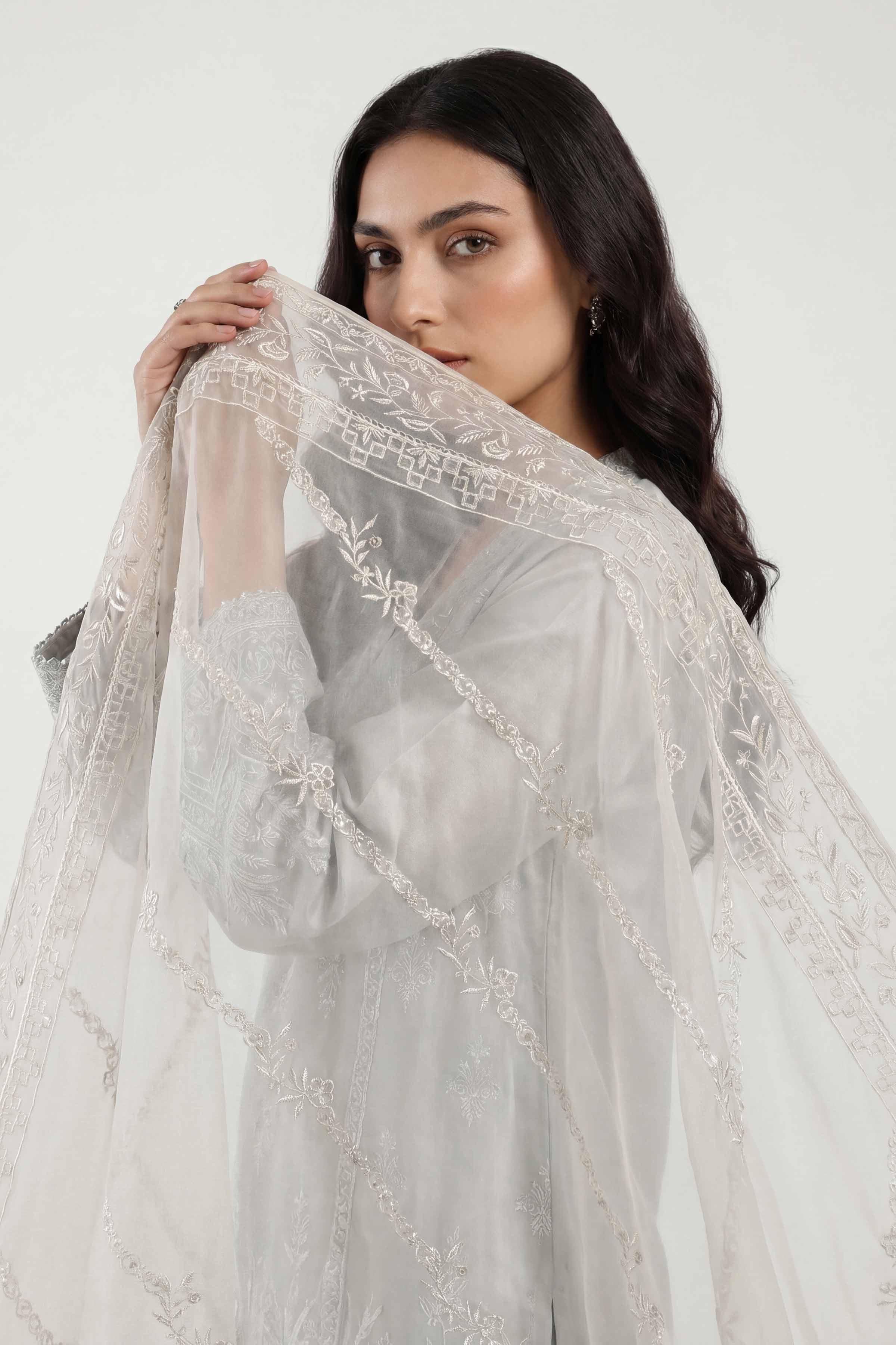 Embroidered Dupatta - KFE26-192