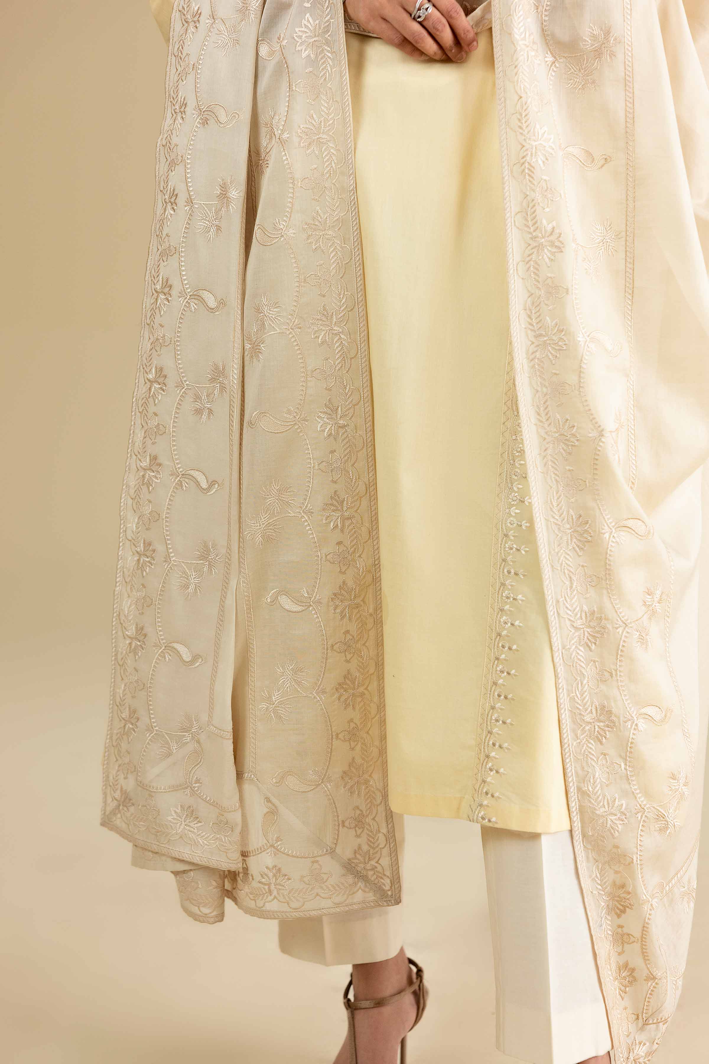 Embroidered Dupatta - KFE26-195