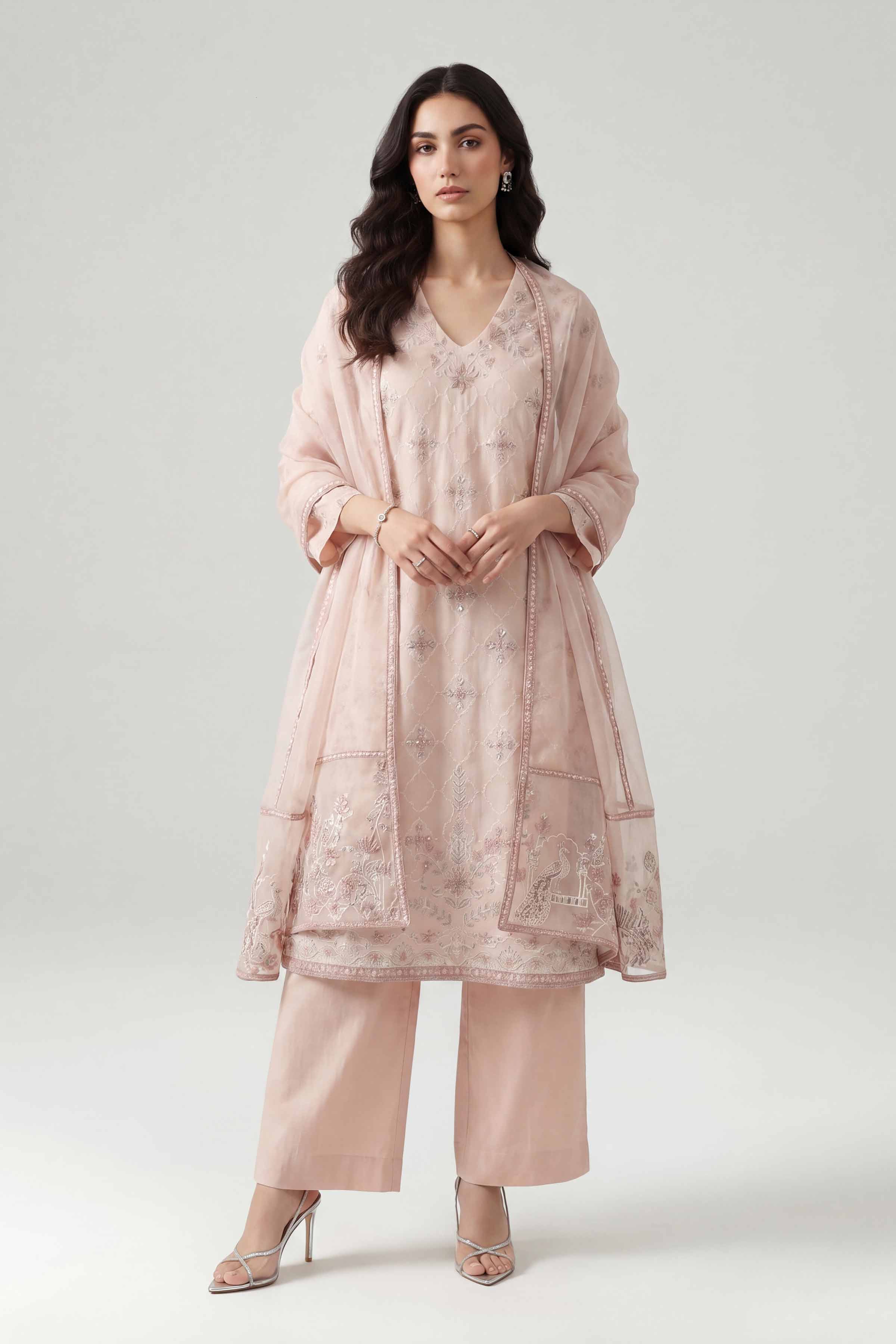3 Piece - Embroidered Suit - KFE26-201