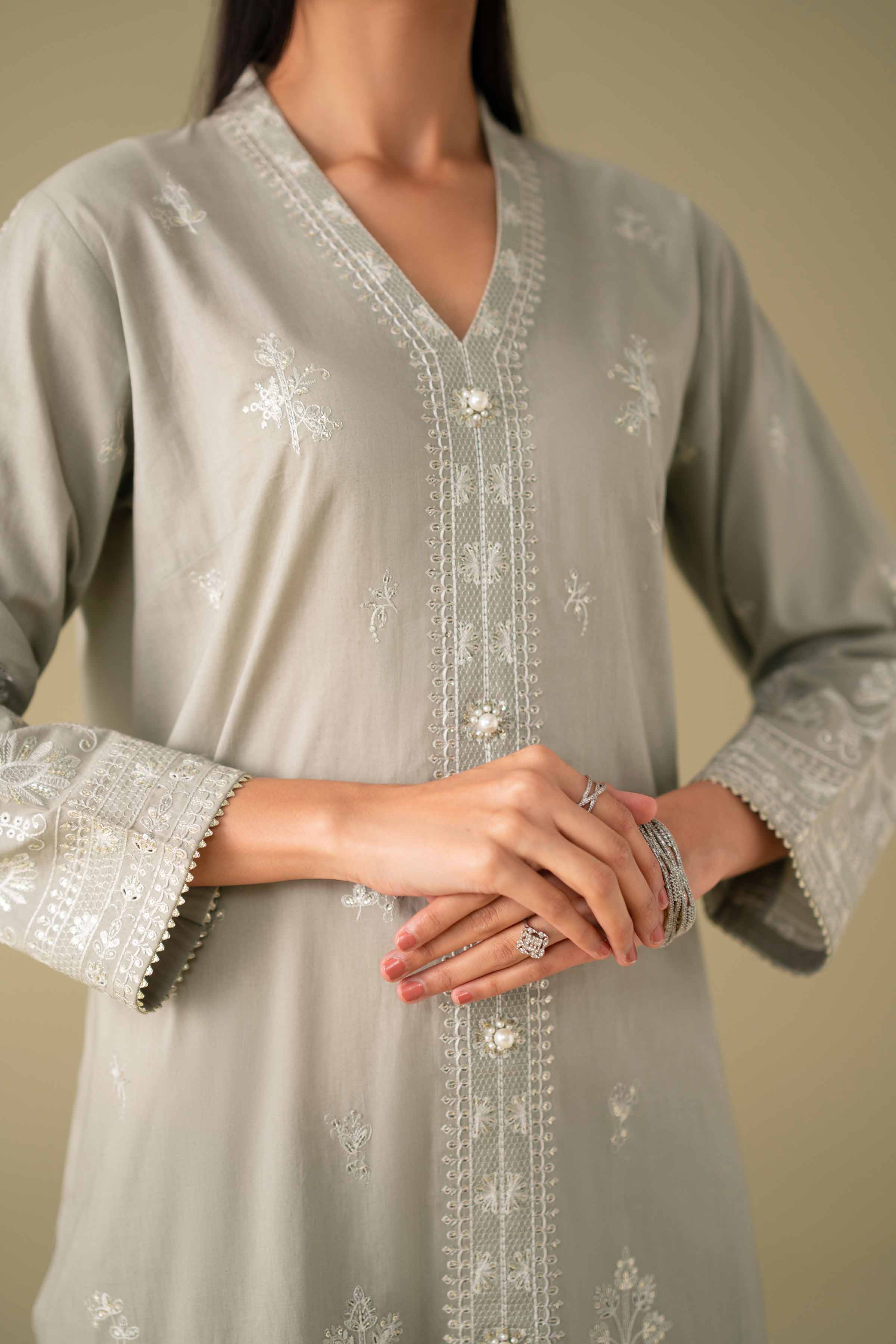 3 Piece - Embroidered Suit - KFE26-21 for Women - Pret Collection | Nishat | Shop Online