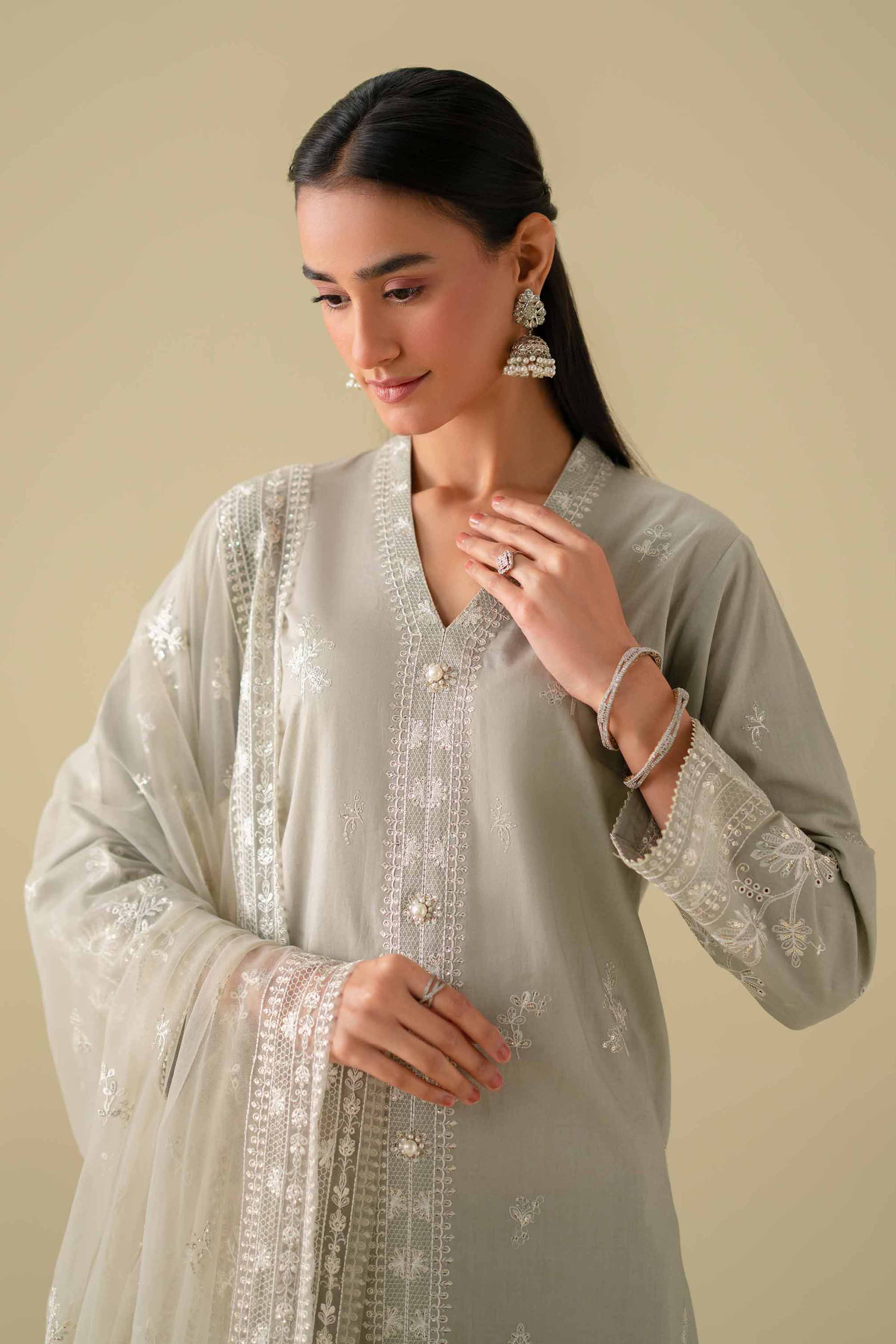 3 Piece - Embroidered Suit - KFE26-21 for Women - Pret Collection | Nishat | Shop Online