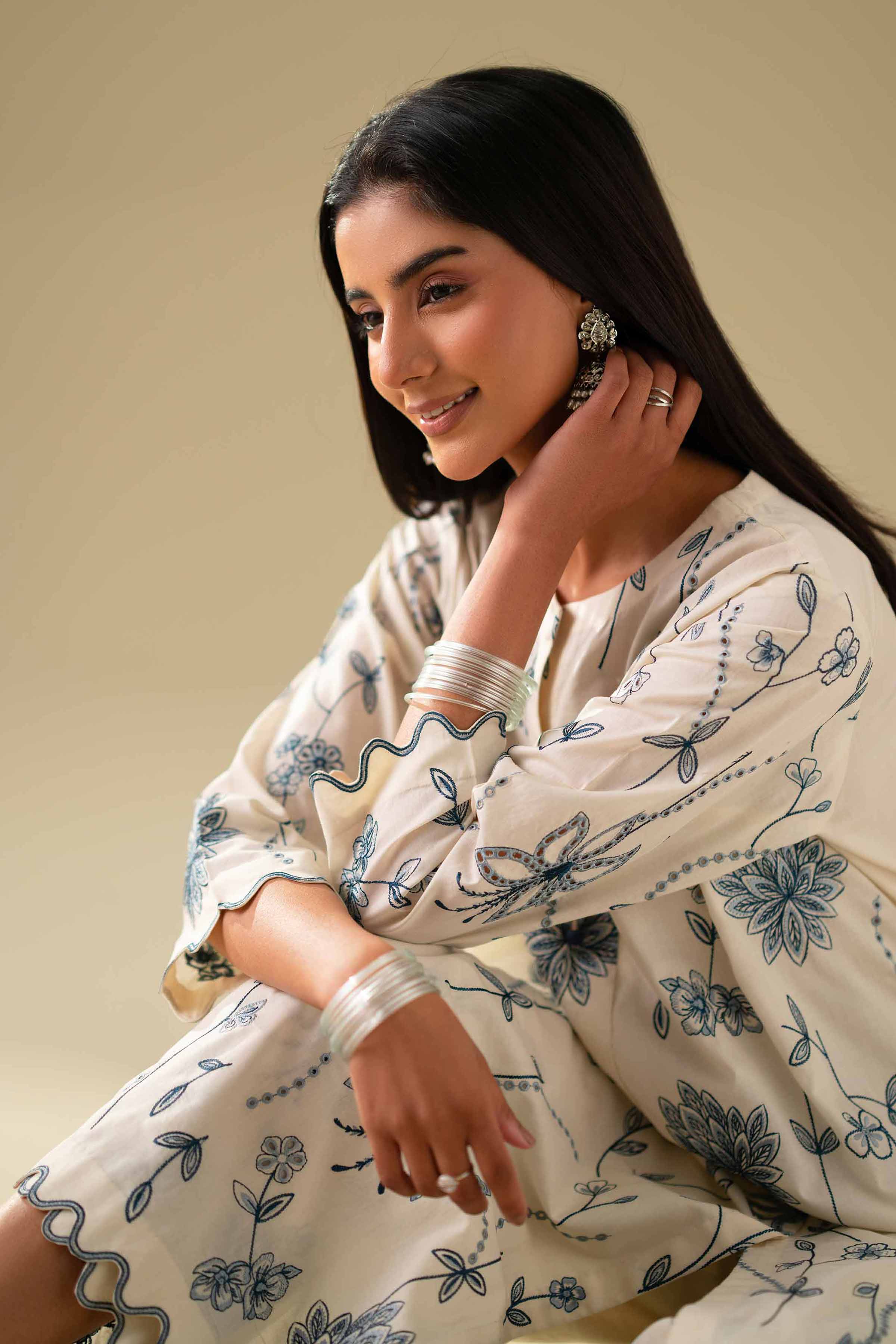 2 Piece - Embroidered Suit - KFE26-66