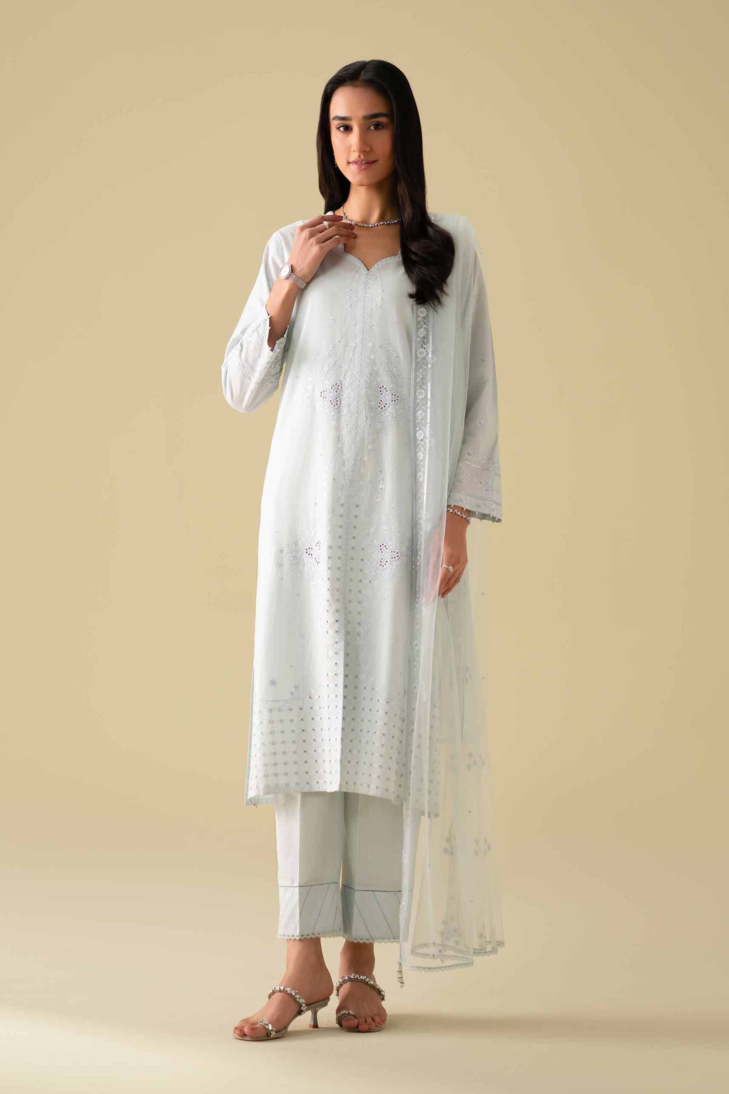 3 Piece - Embroidered Suit - KFE26-79 for Women - Pret Collection | Nishat | Shop Online