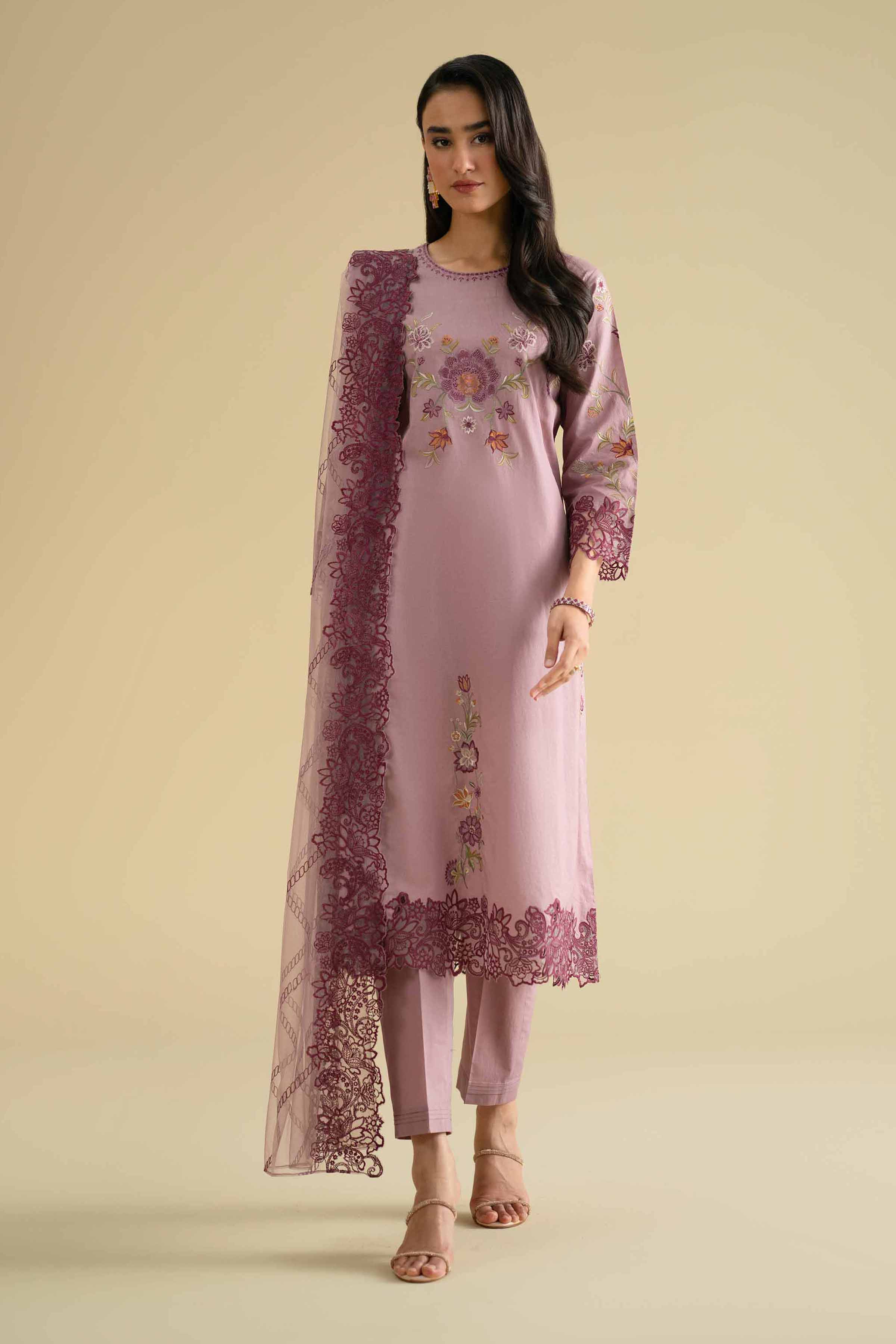 3 Piece - Embroidered Suit - KFE26-86 for Women - Pret Collection | Nishat | Shop Online