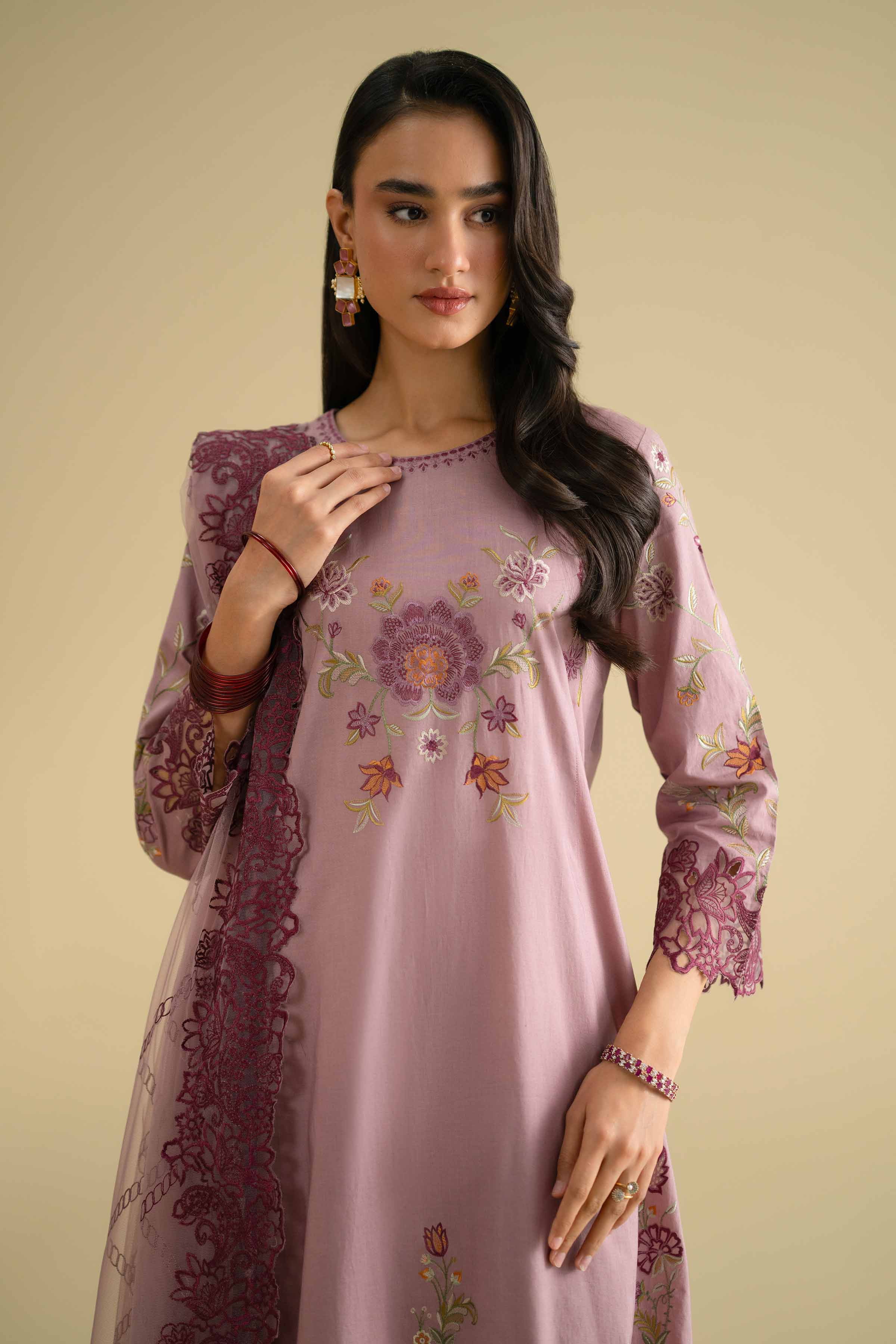 3 Piece - Embroidered Suit - KFE26-86 for Women - Pret Collection | Nishat | Shop Online