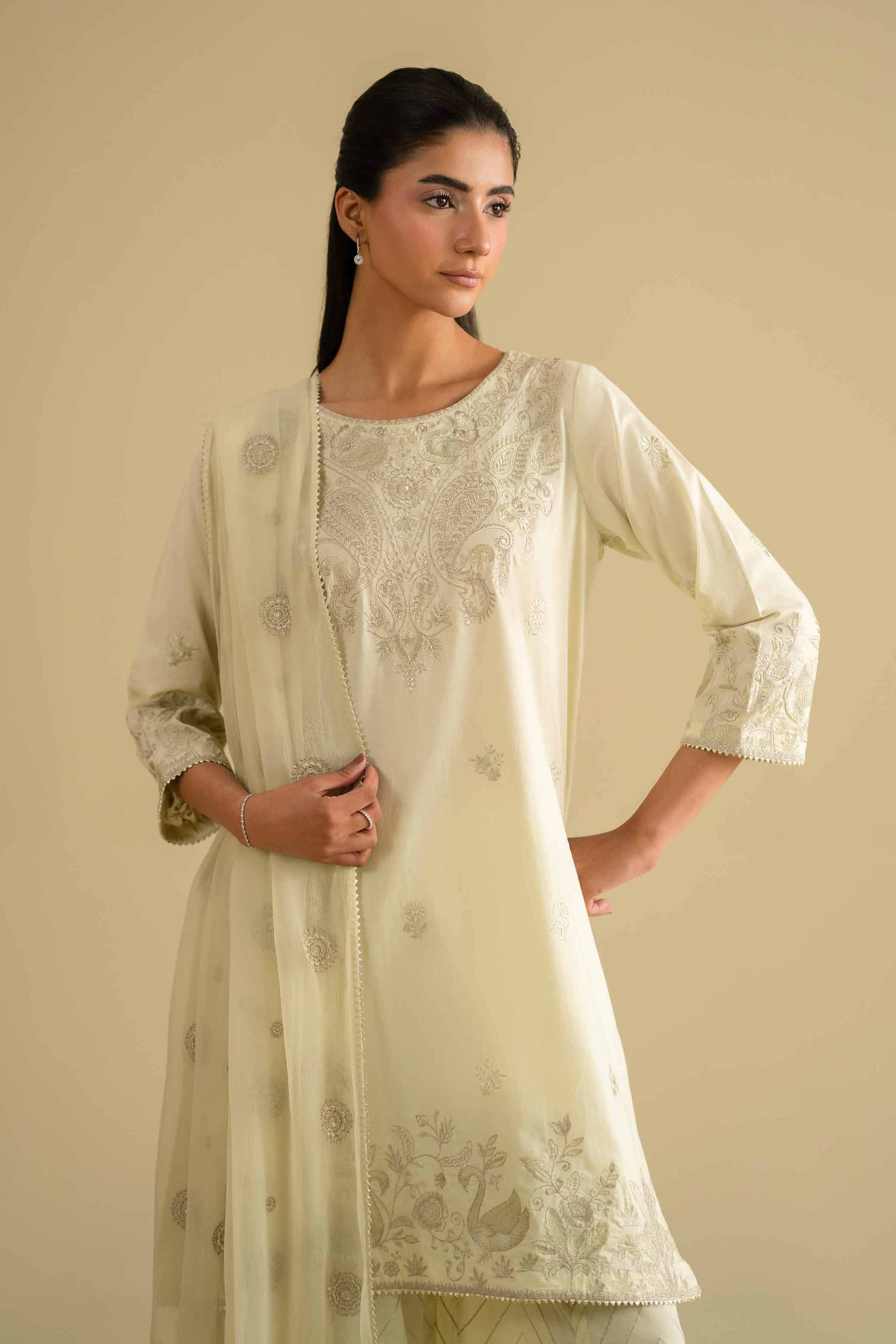 3 Piece - Embroidered Suit - KFE26-88