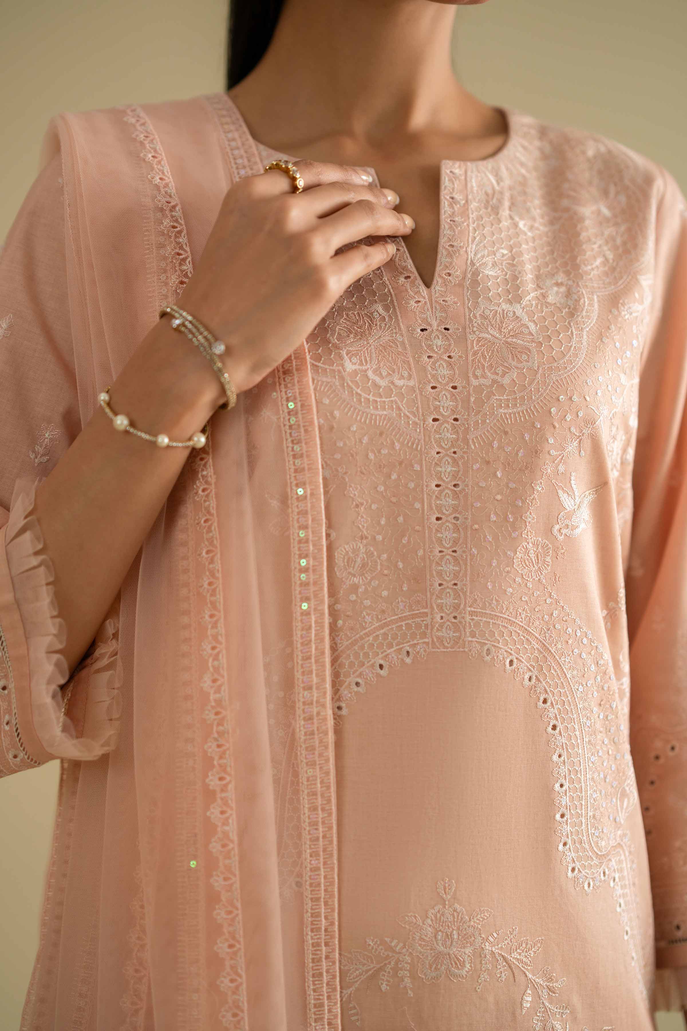 3 Piece - Embroidered Suit - KFE26-90 for Women - Pret Collection | Nishat | Shop Online