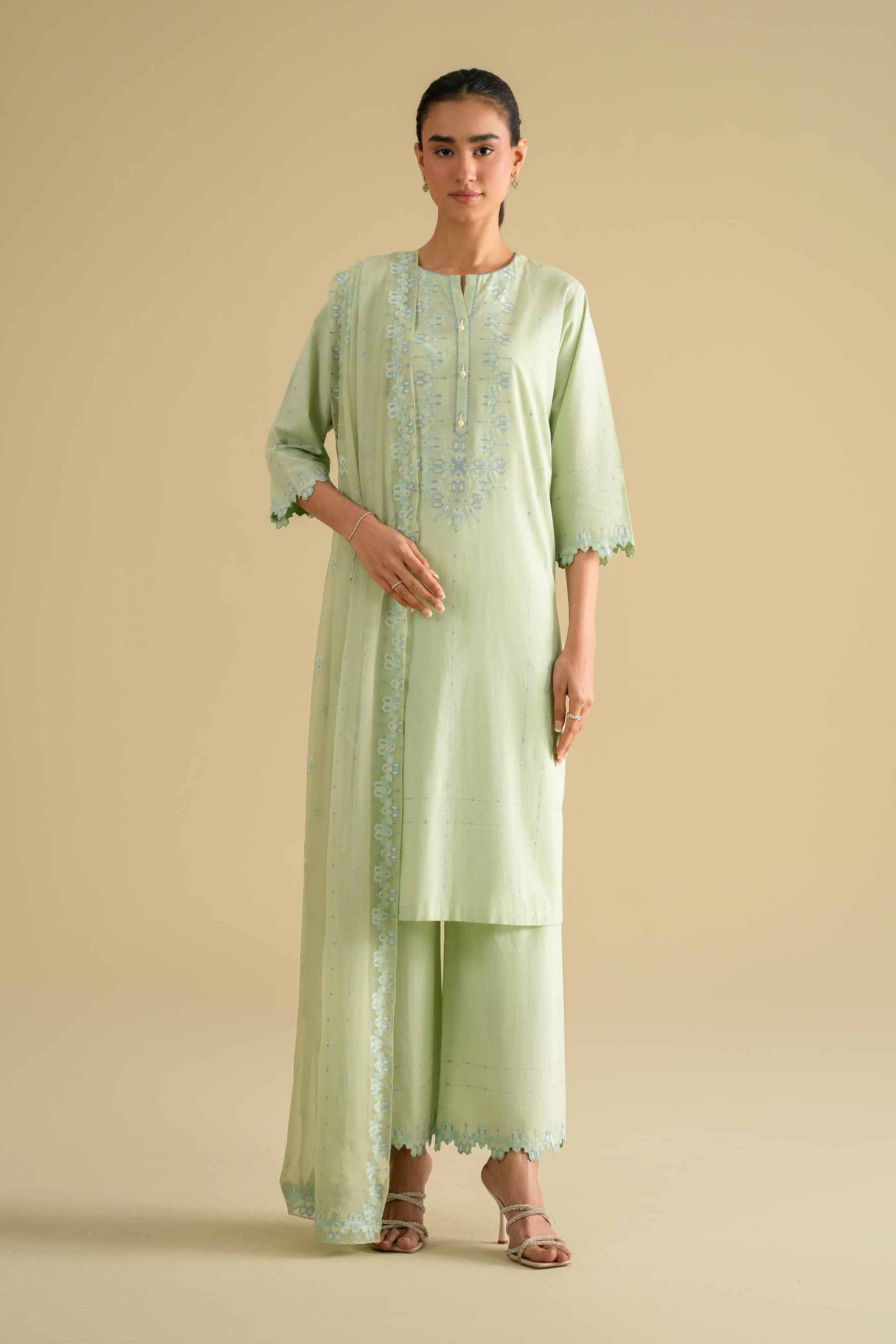 3 Piece - Embroidered Suit - KFE26-93 for Women - Pret Collection | Nishat | Shop Online