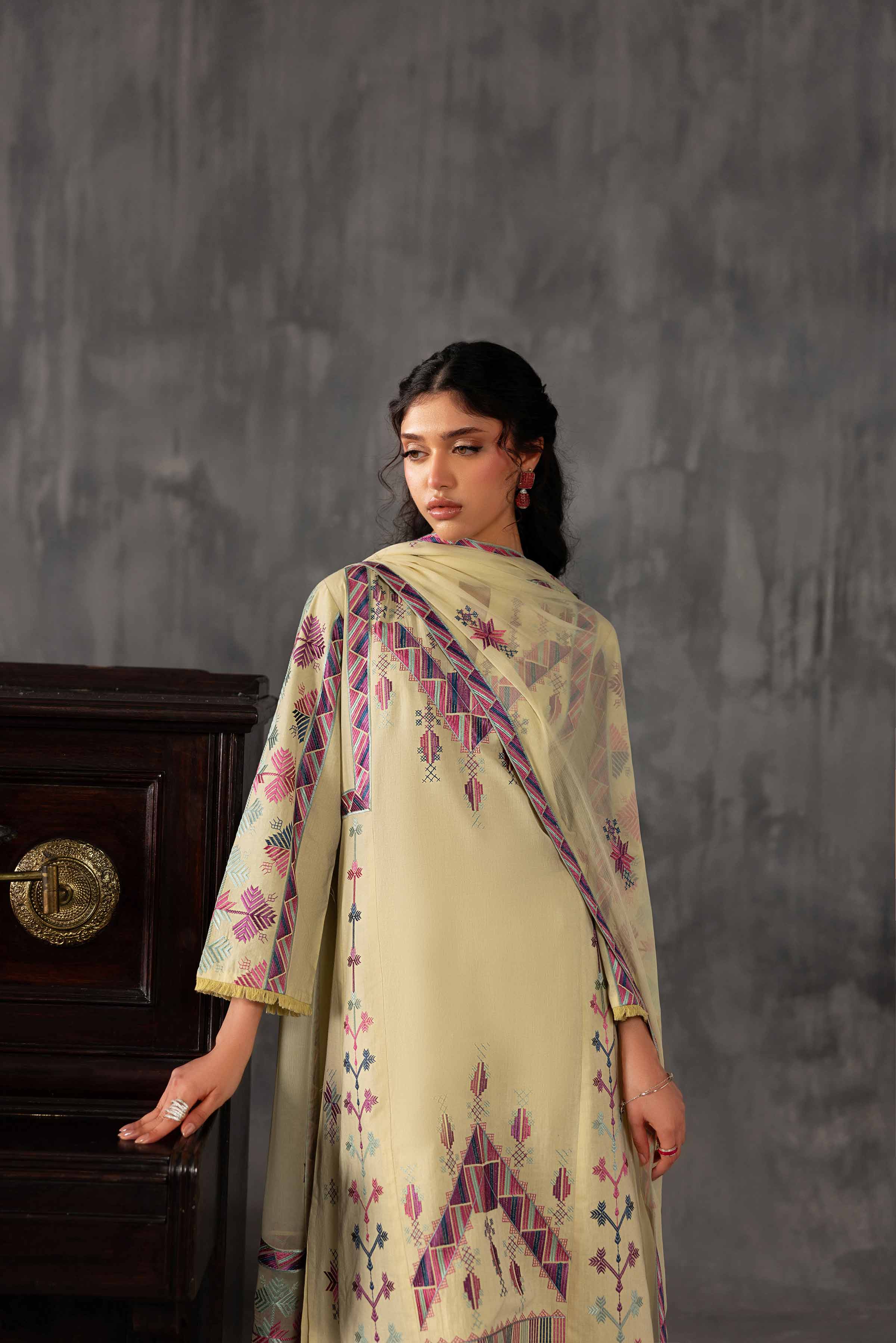 3 Piece - Embroidered Suit - KFE26-94