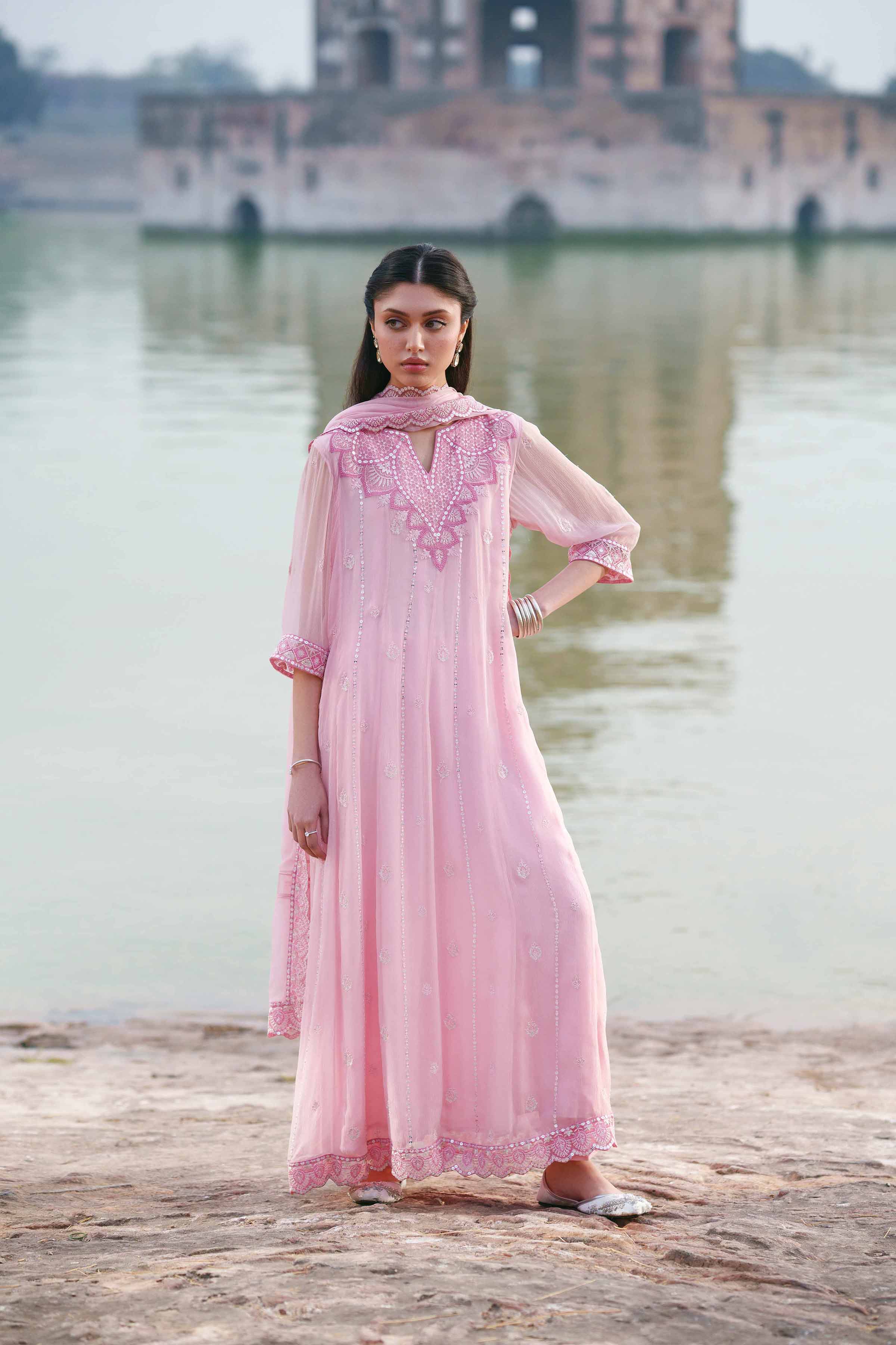 3 Piece - Embroidered Suit - KFE26-99 for Women - Pret Collection | Nishat | Shop Online