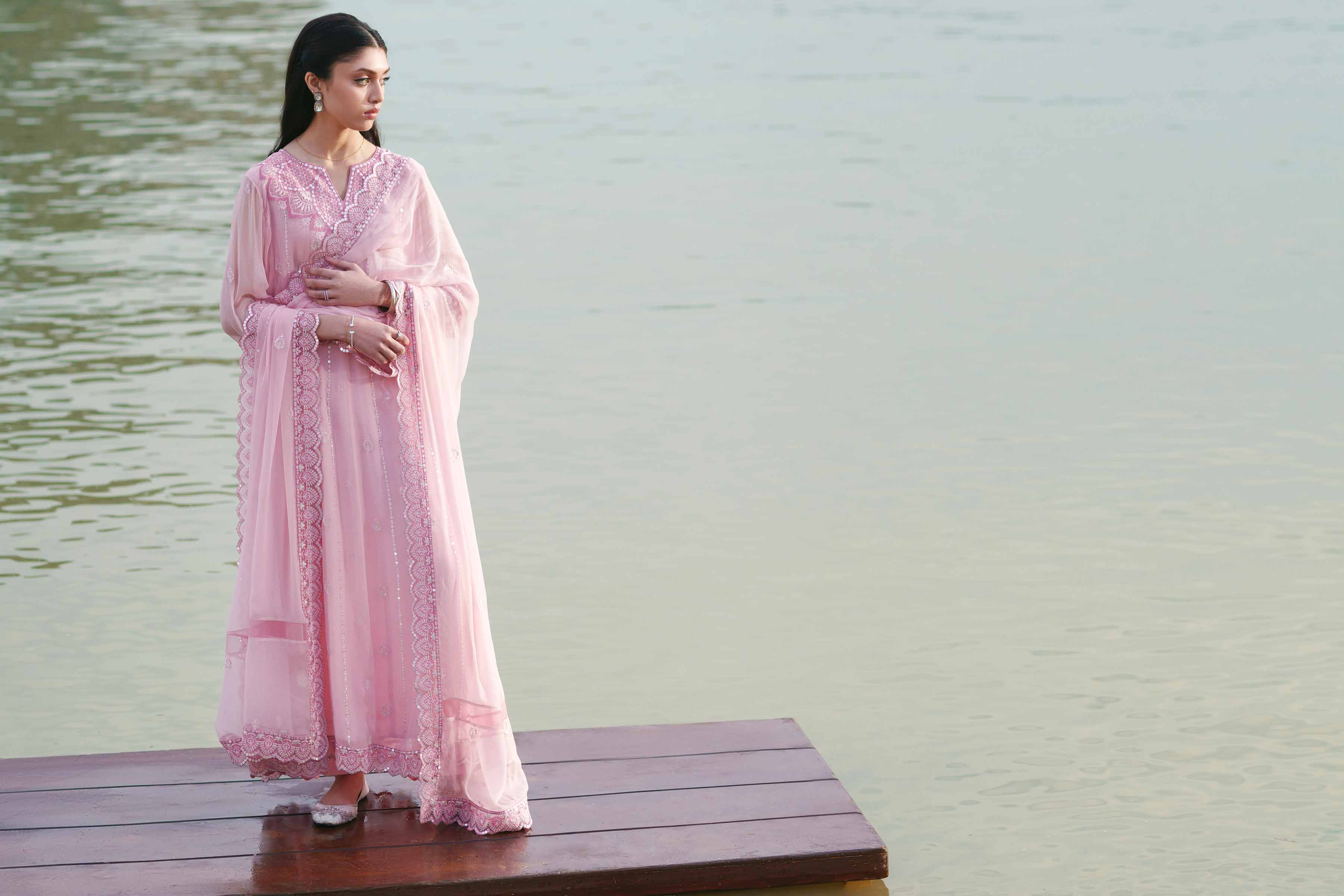 3 Piece - Embroidered Suit - KFE26-99 for Women - Pret Collection | Nishat | Shop Online