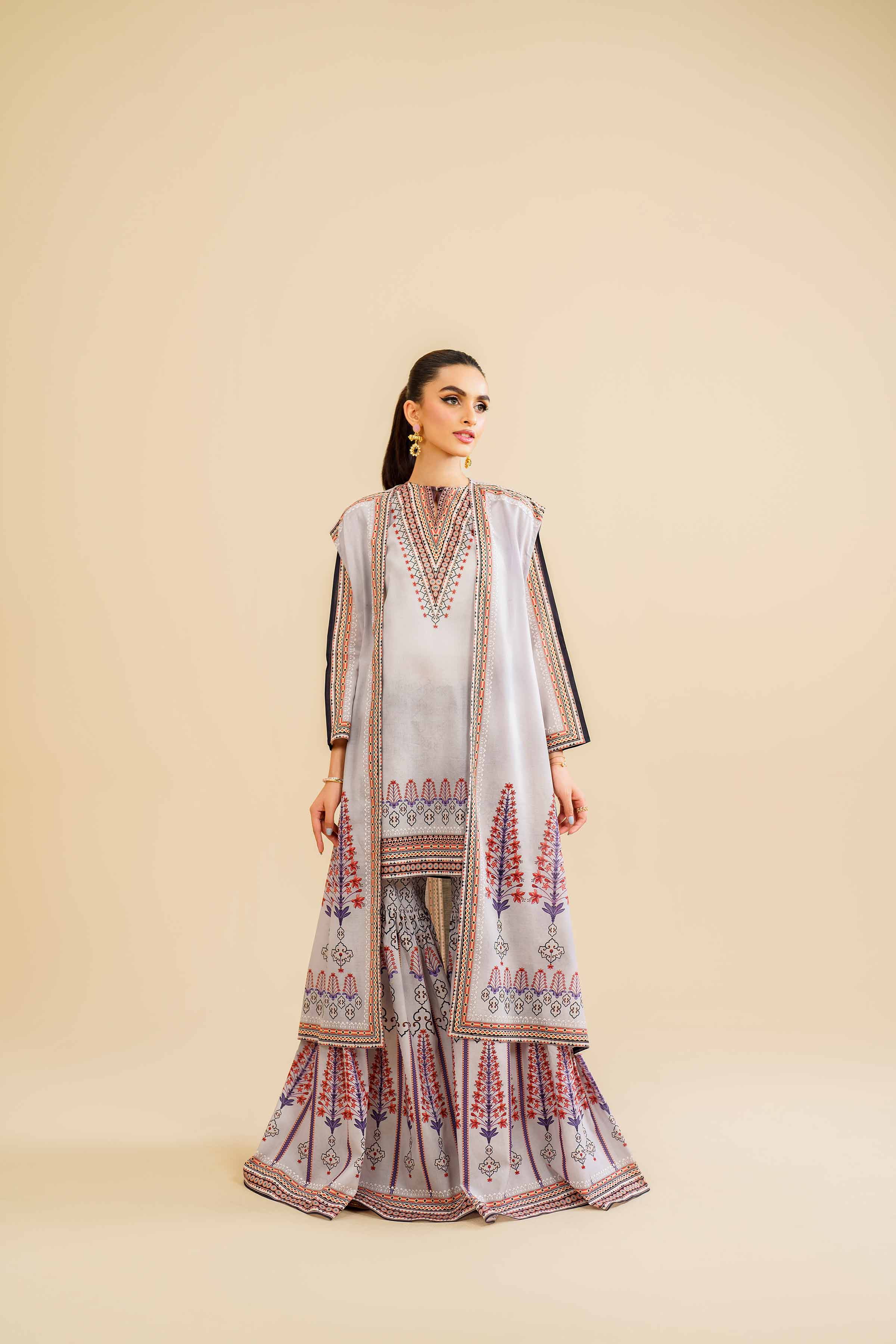 3 Piece - Printed Suit - KFS24-76
