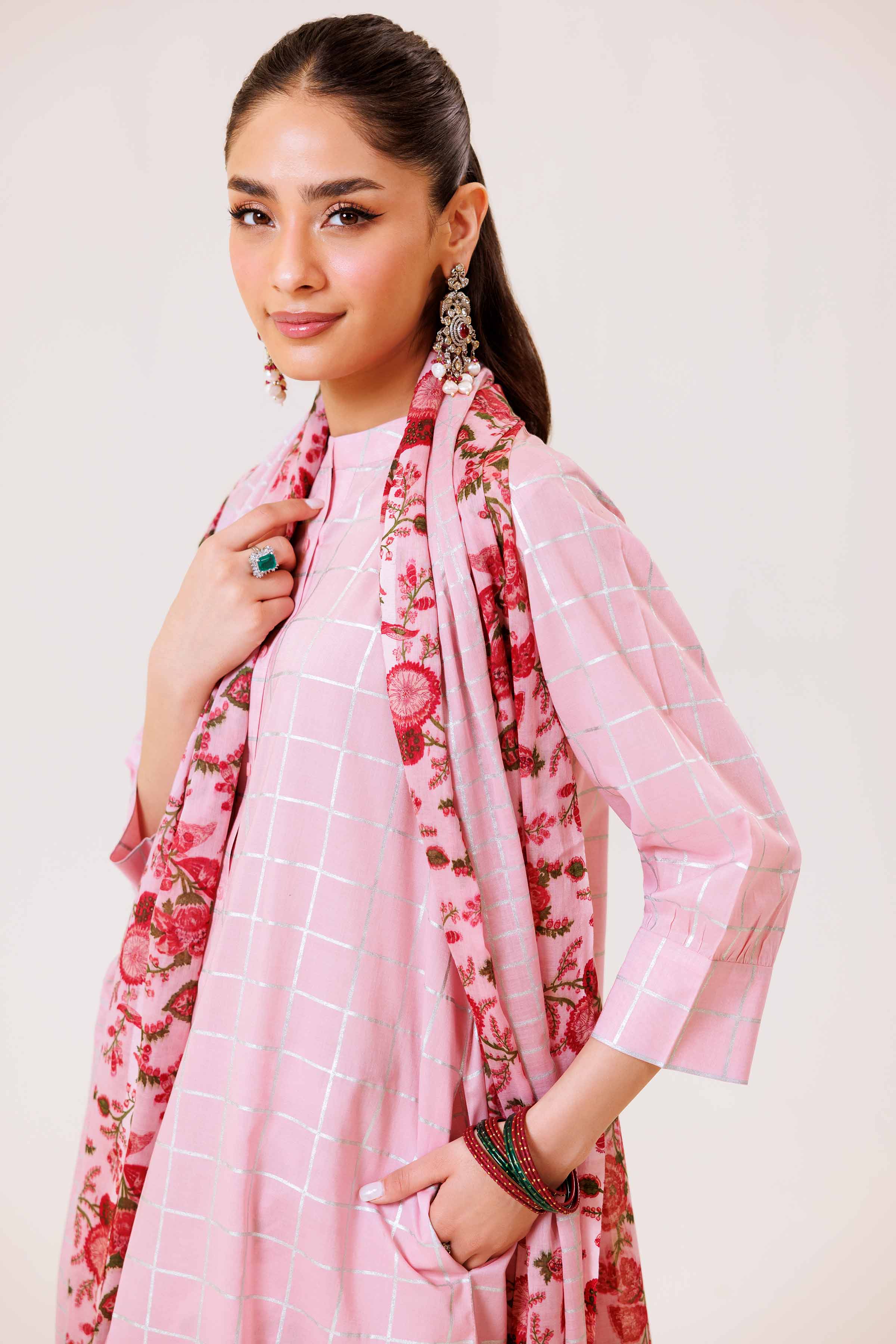 3 Piece - Printed Suit - KFS24-78