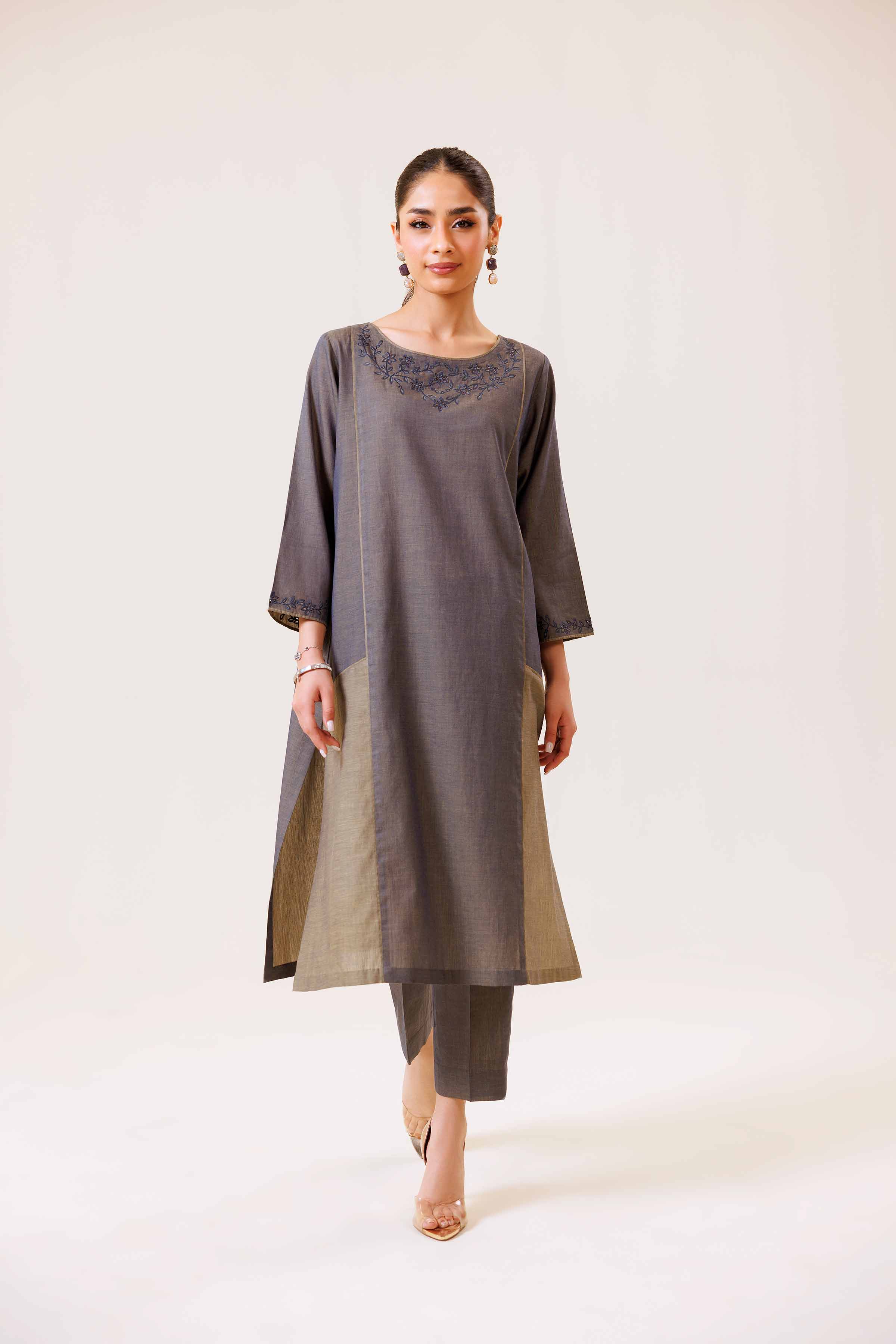 2 Piece - Embroidered Suit - KFS24-87