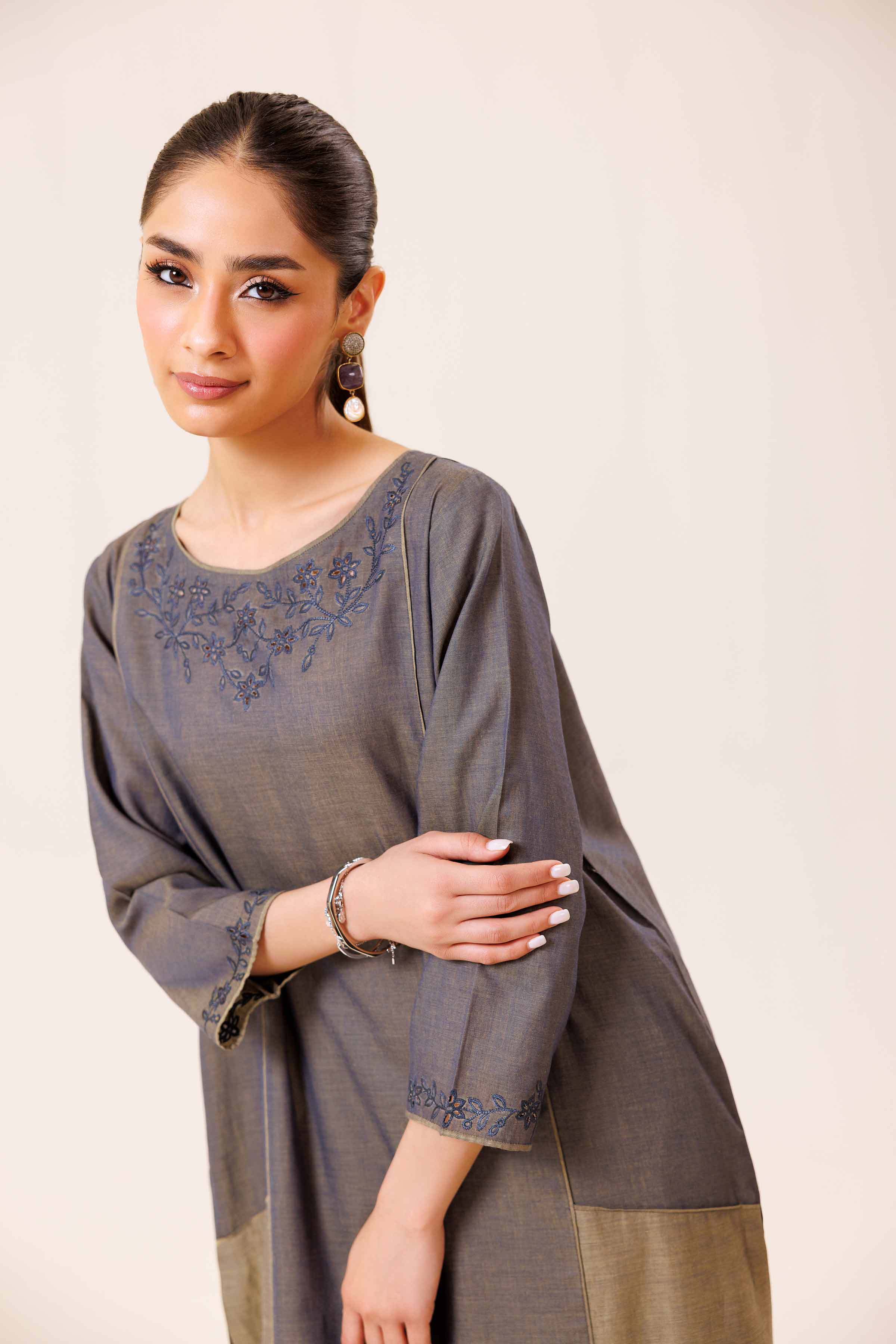 2 Piece - Embroidered Suit - KFS24-87