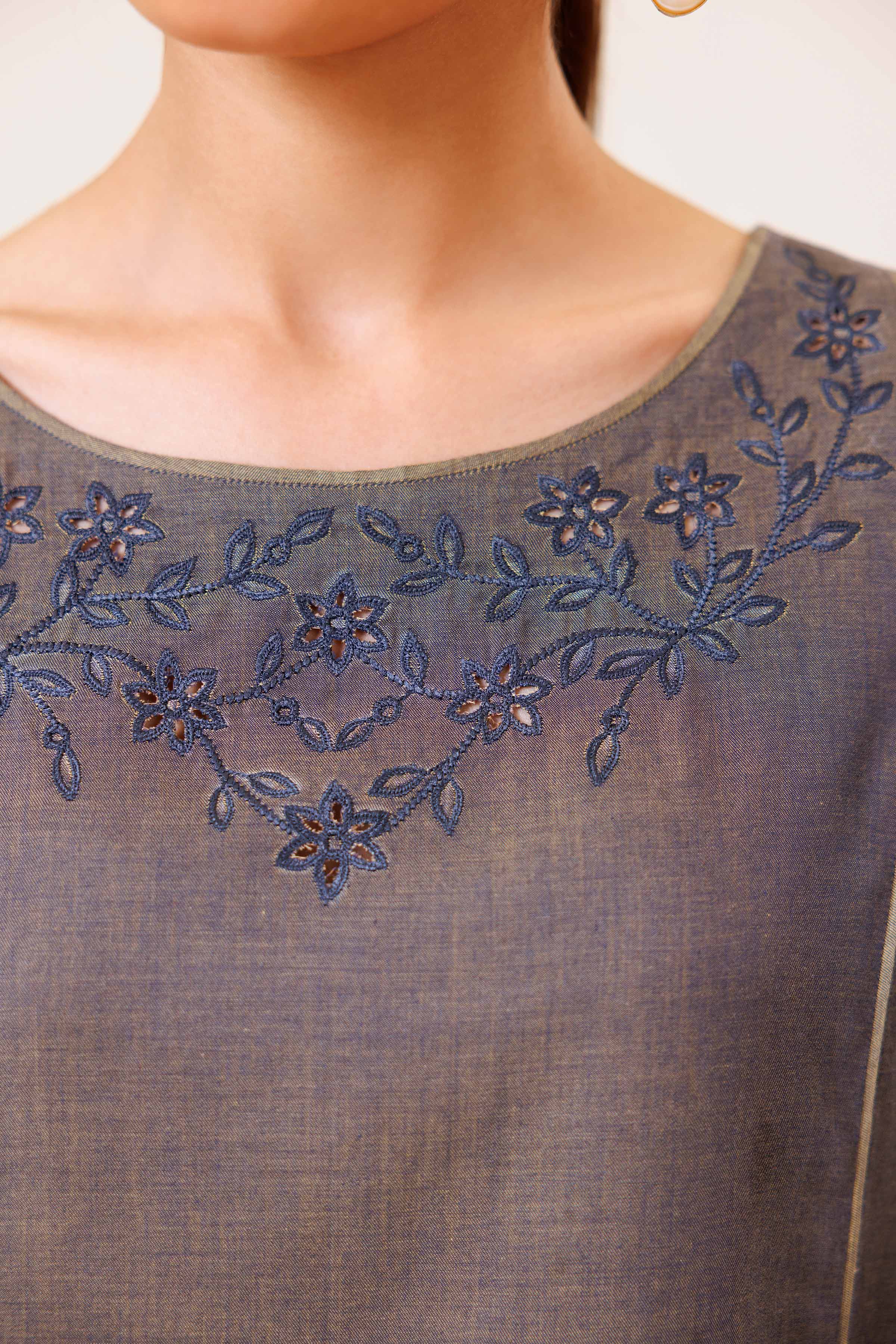 2 Piece - Embroidered Suit - KFS24-87