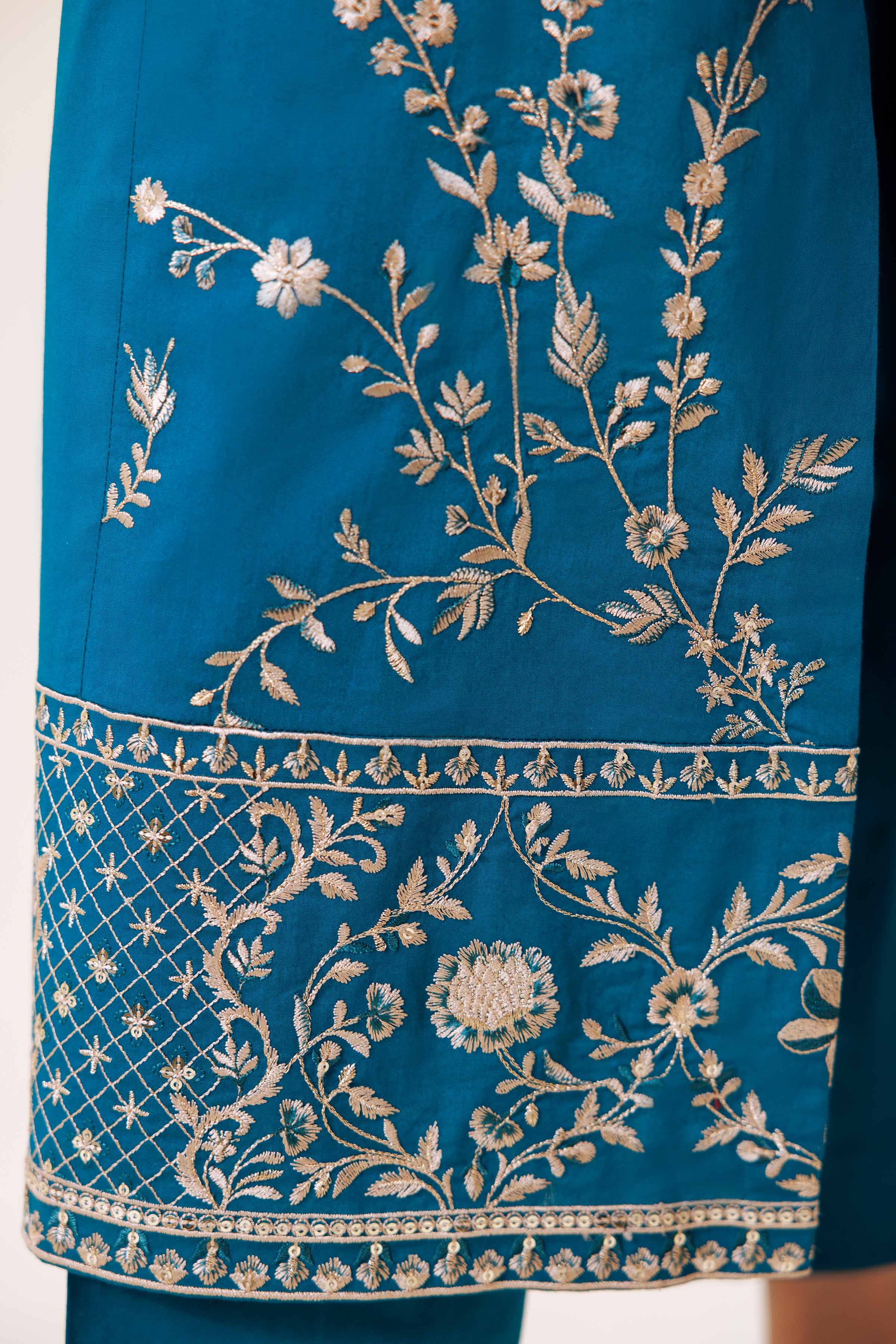 3 Piece - Embroidered Suit - KFS24-89