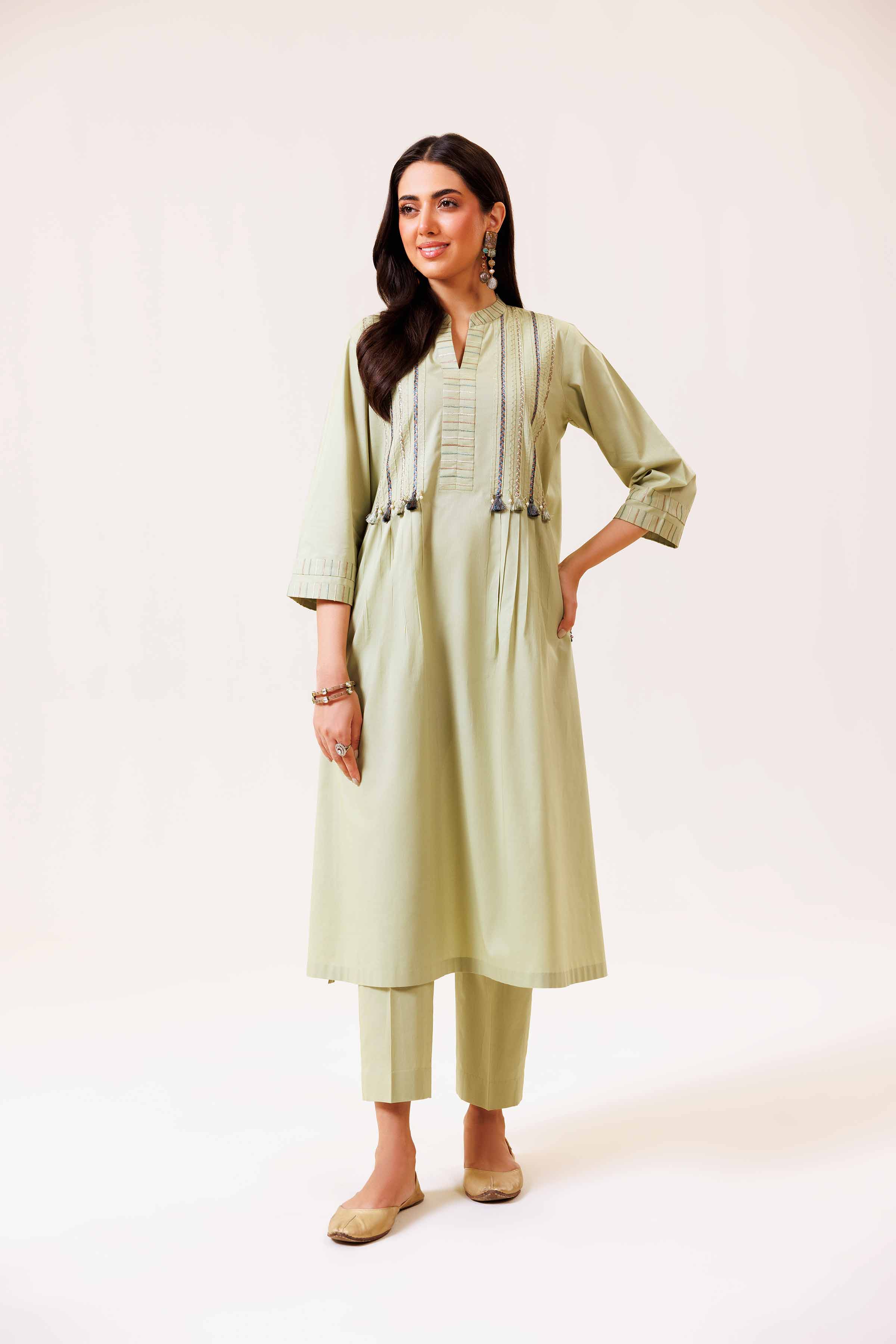 2 Piece - Embroidered Suit - KFS24-92