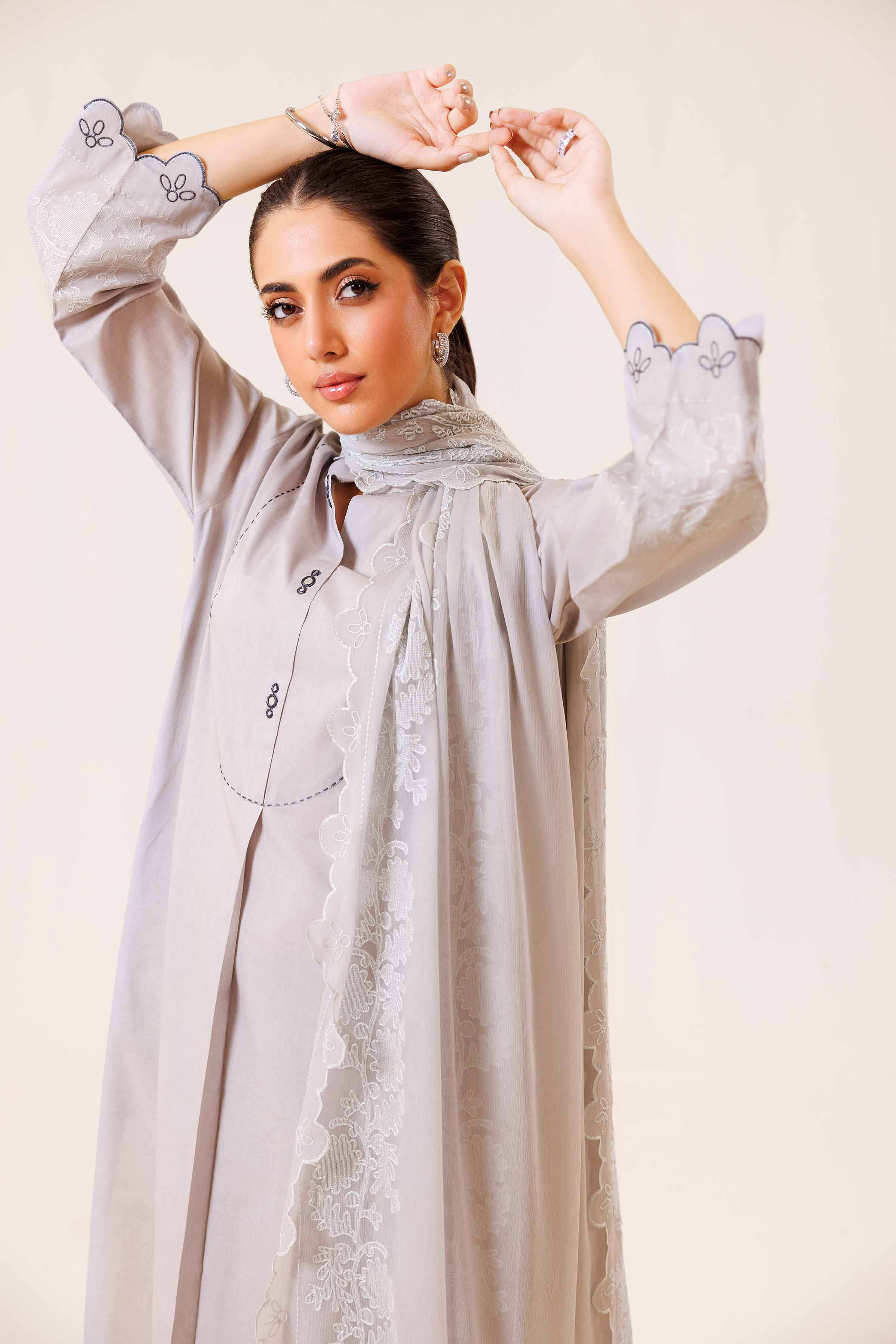 3 Piece - Embroidered Suit - KFS24-94