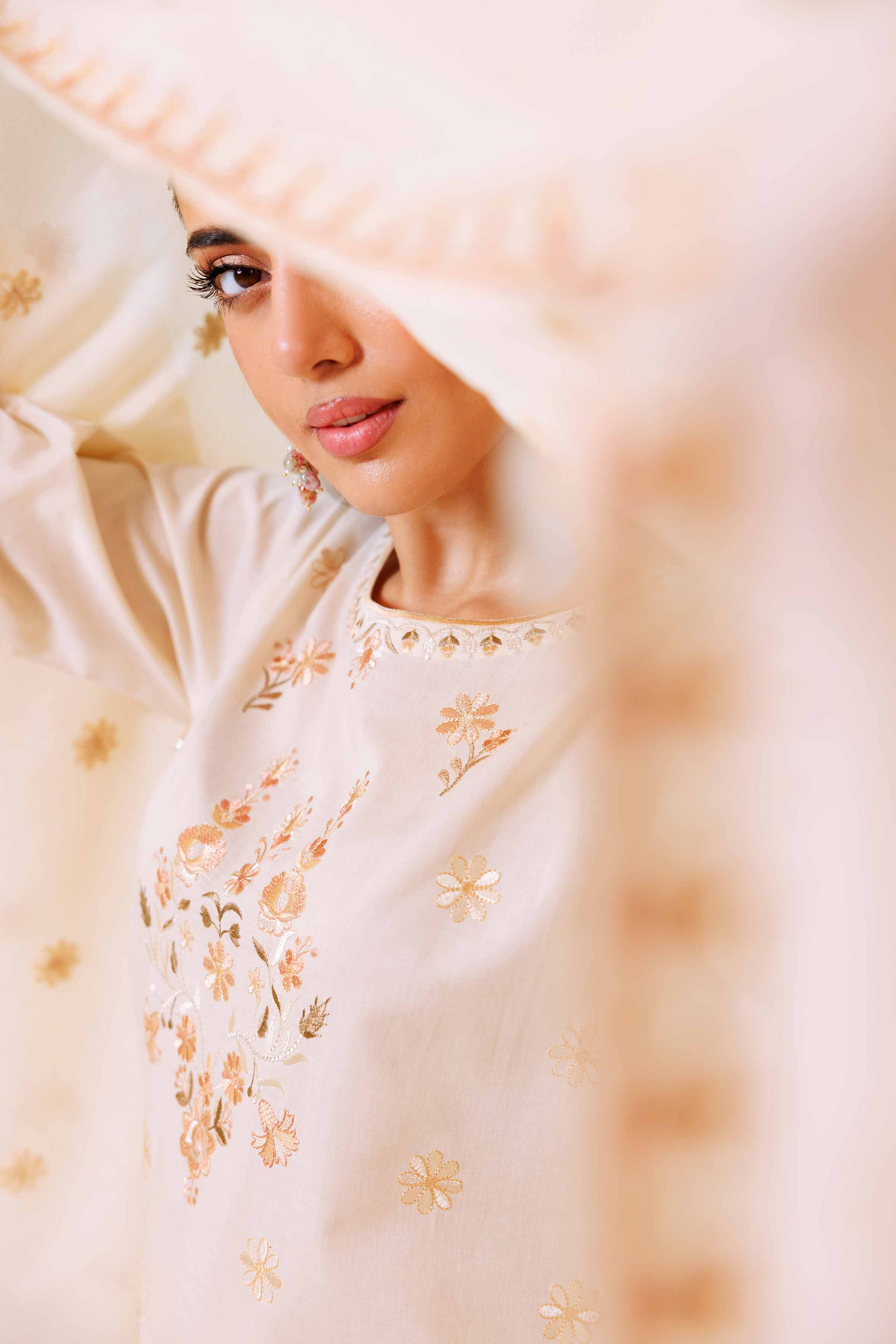 3 Piece - Embroidered Suit - KFS24-97