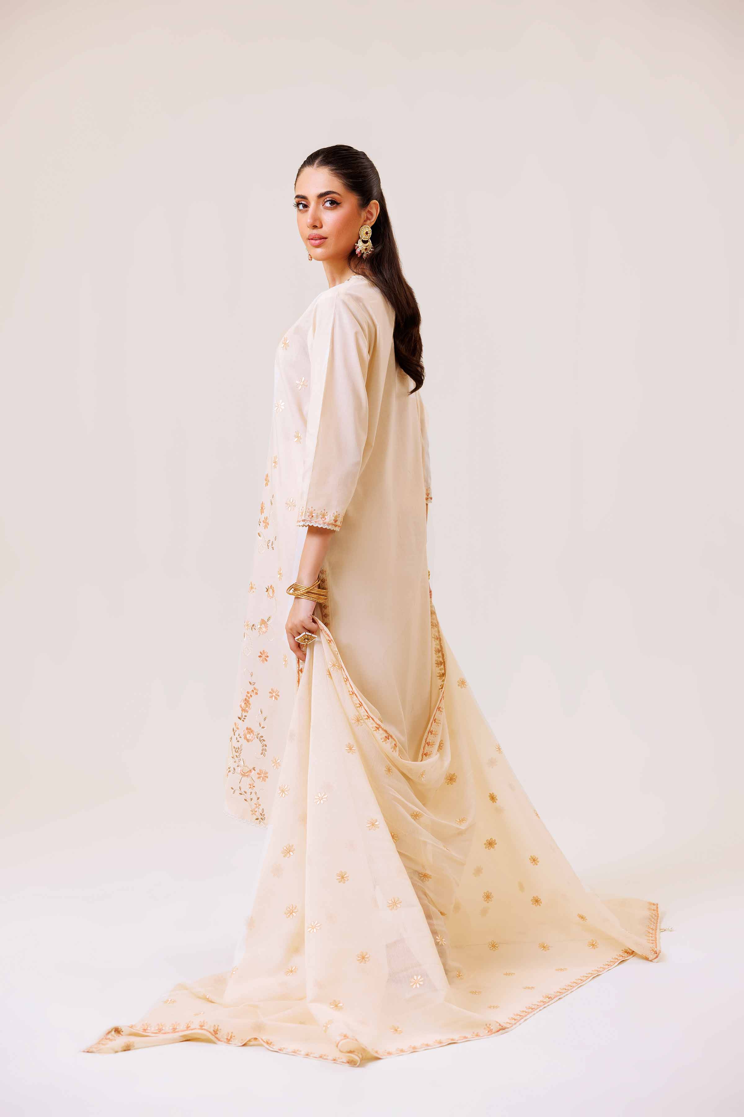 3 Piece - Embroidered Suit - KFS24-97