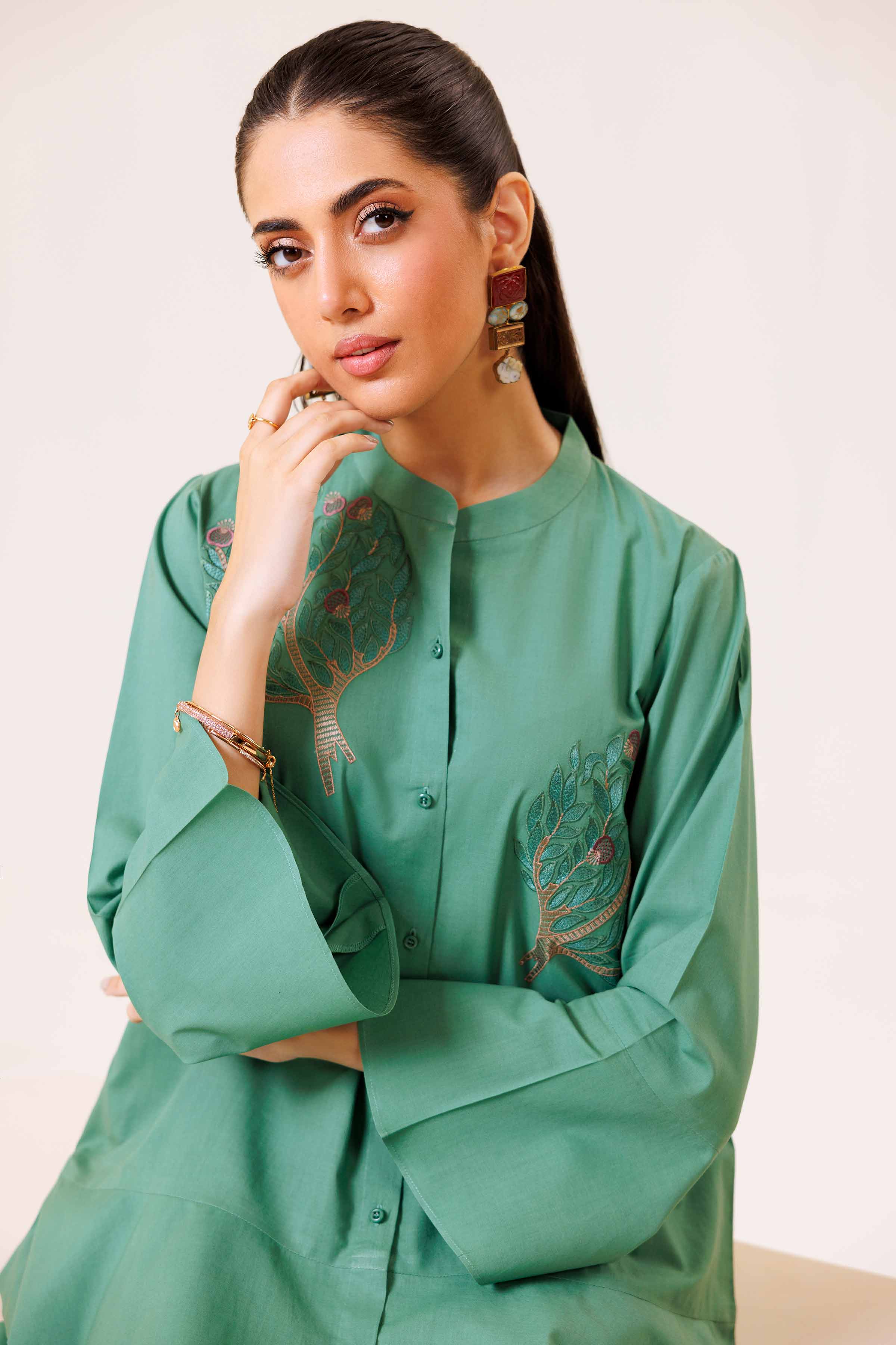 2 Piece - Embroidered Suit - KFS24-98