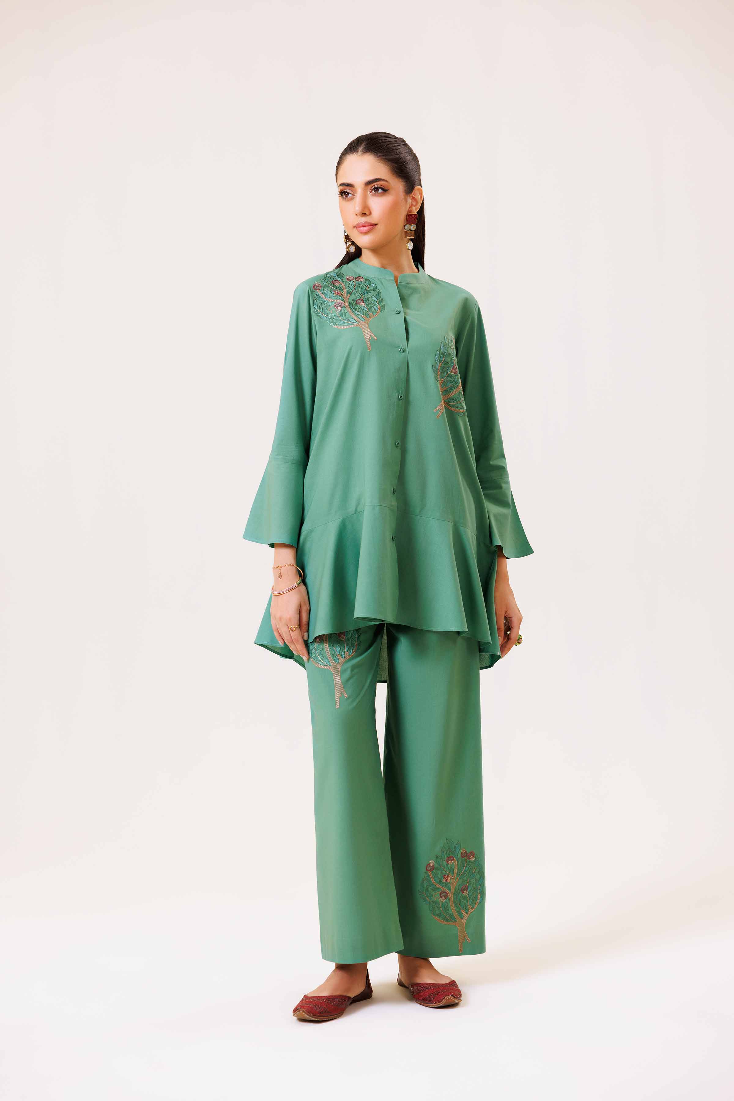 2 Piece - Embroidered Suit - KFS24-98