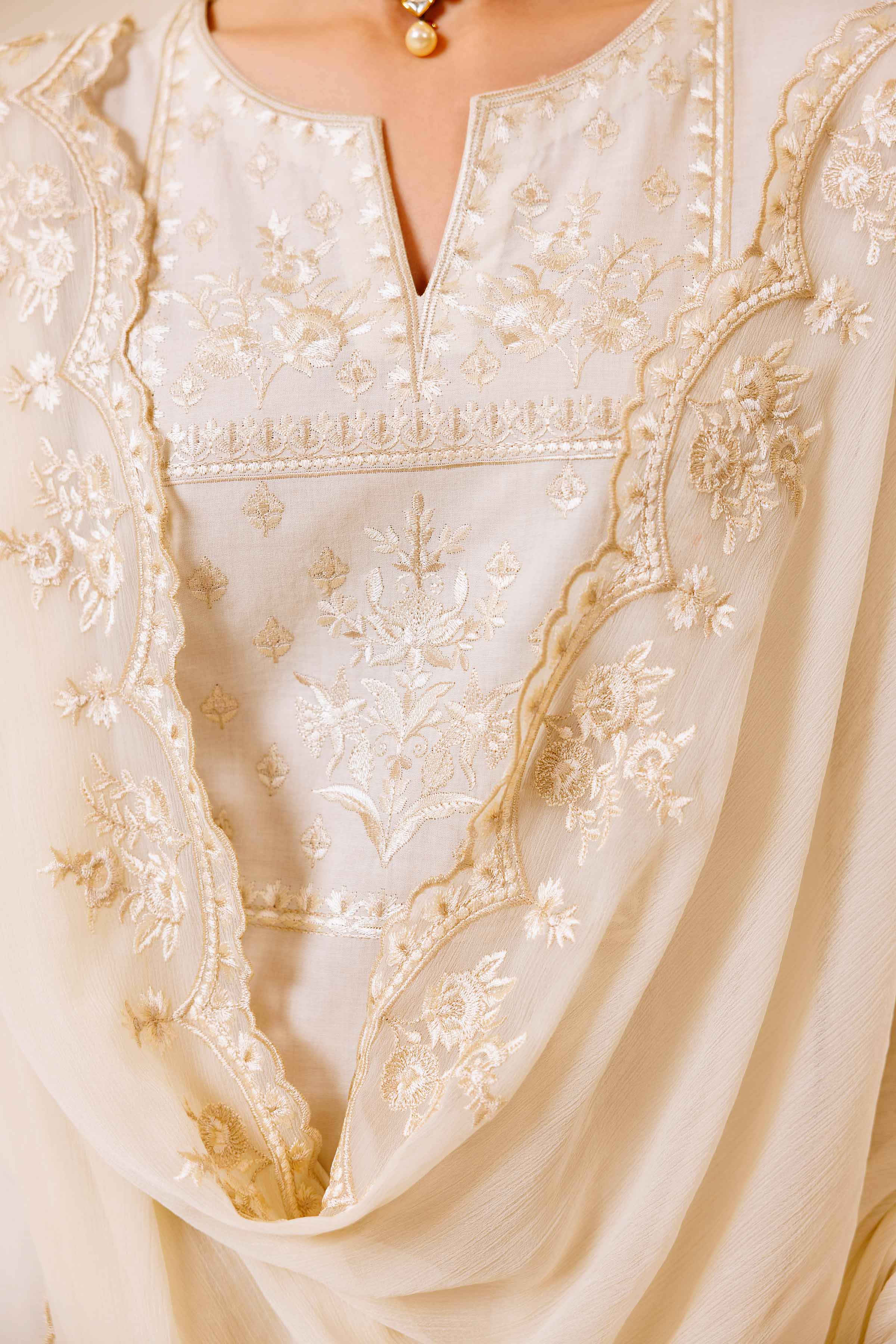 3 Piece - Embroidered Suit - KFS24-99
