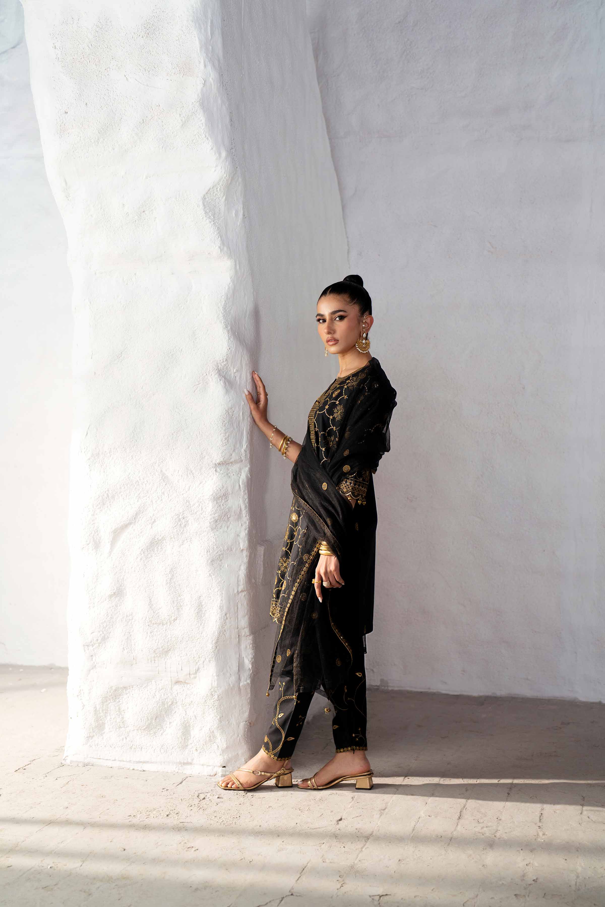 3 Piece - Embroidered Suit - KFS25-01