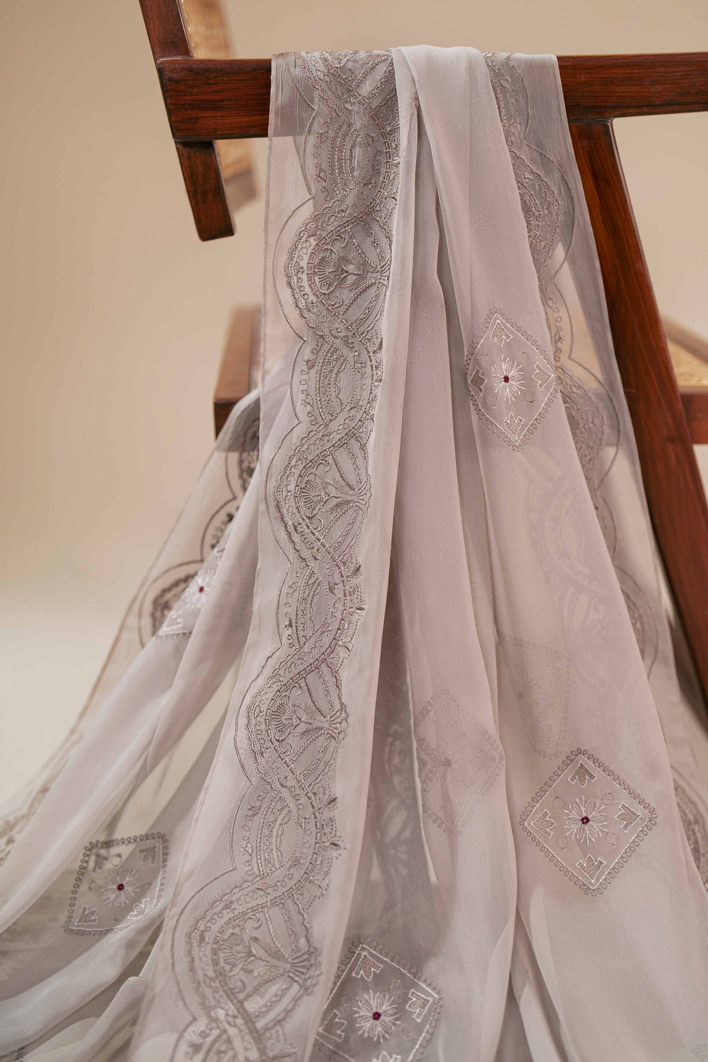 1 Piece - Embroidered Dupatta - KFS25-101 - for Women - Pret Collection | Nishat | Shop Online