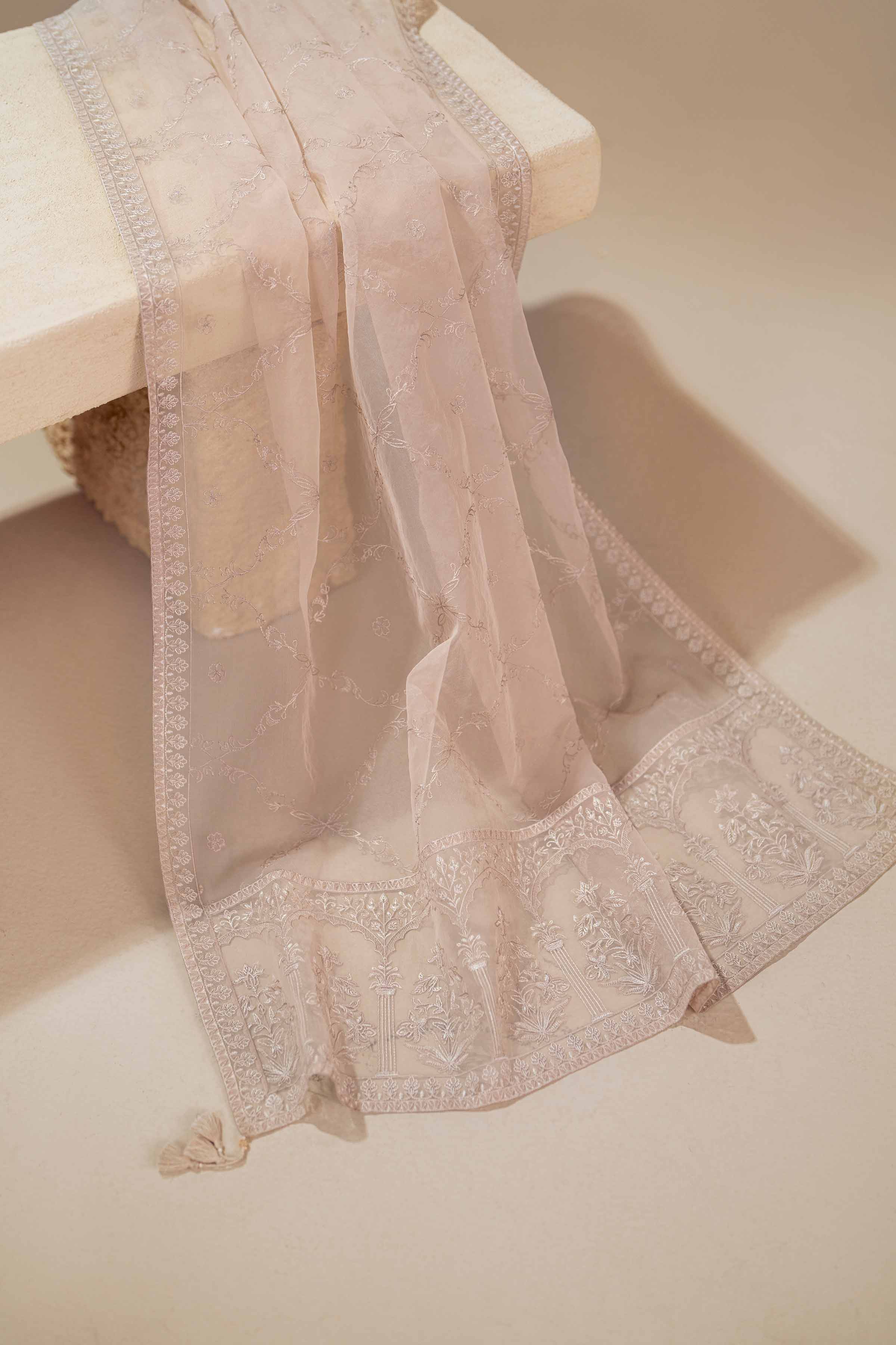 Embroidered Dupatta - KFS25-103