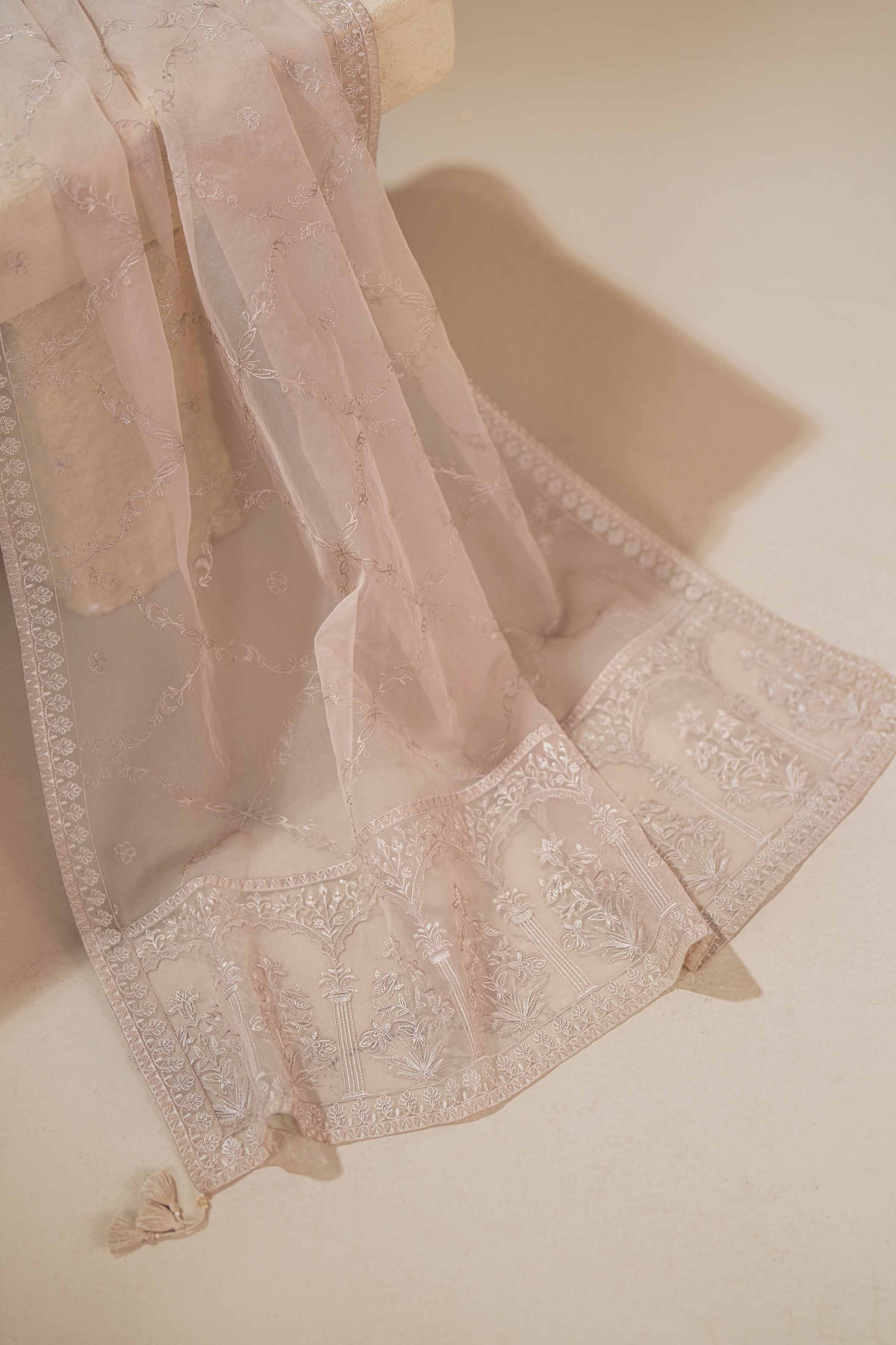 Embroidered Dupatta - KFS25-103