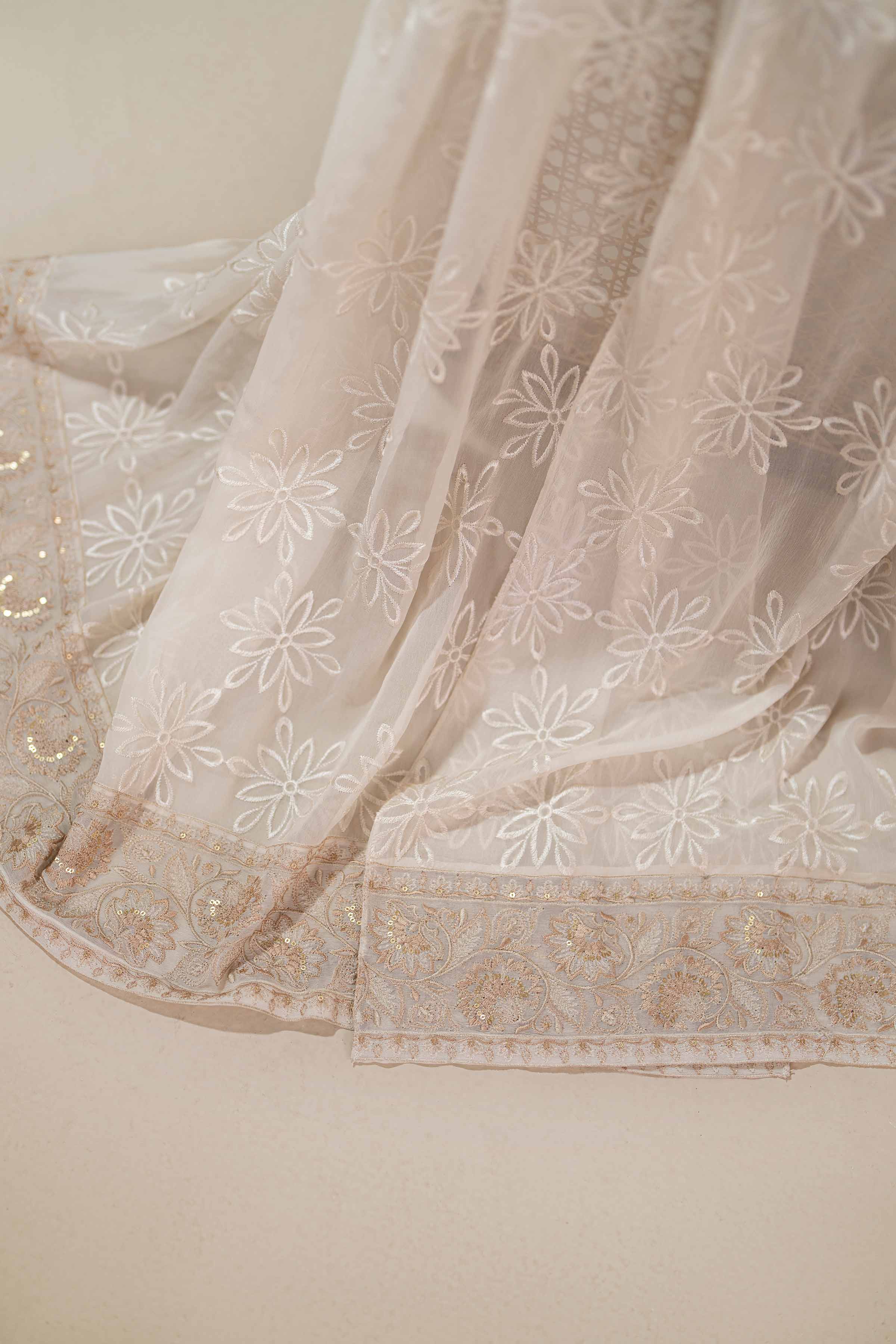 Embroidered Dupatta - KFS25-104