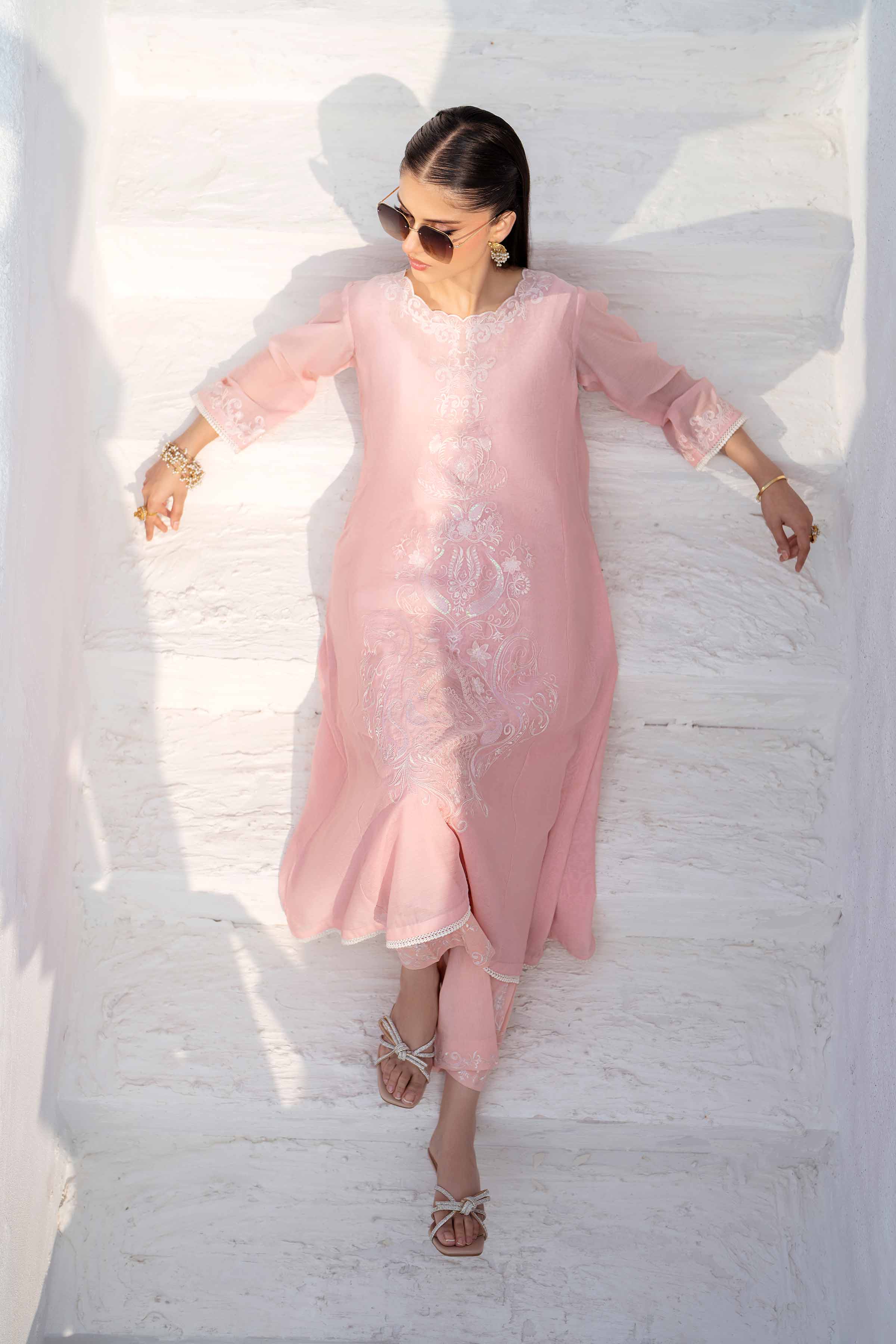2 Piece - Embroidered Suit - KFS25-11